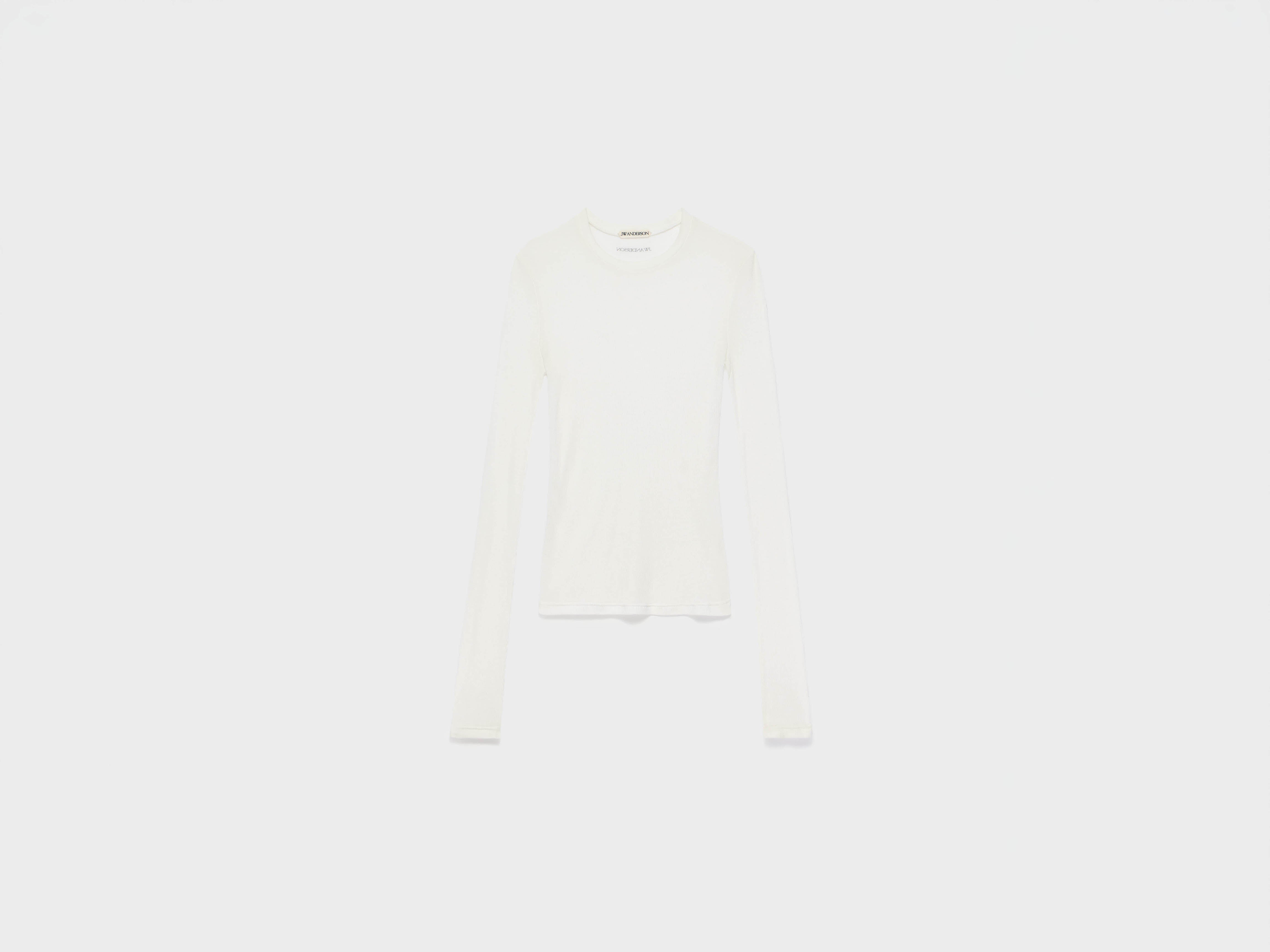 J.W.Anderson Long Sleeve Crew Top off-white Jersey