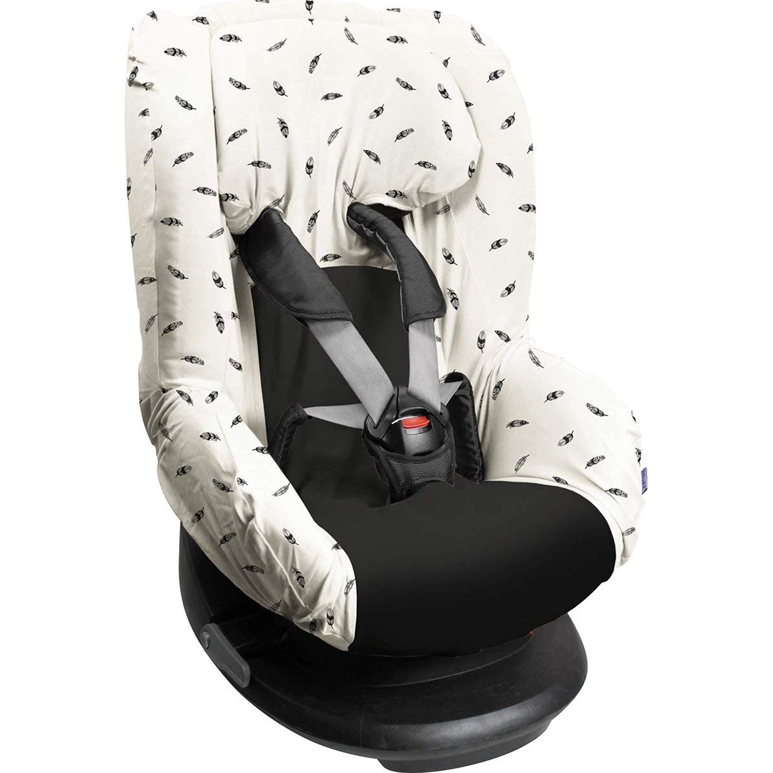 Dooky Seat Cover Group 1 Kindersitzbezug 9-18 kg Black Feather