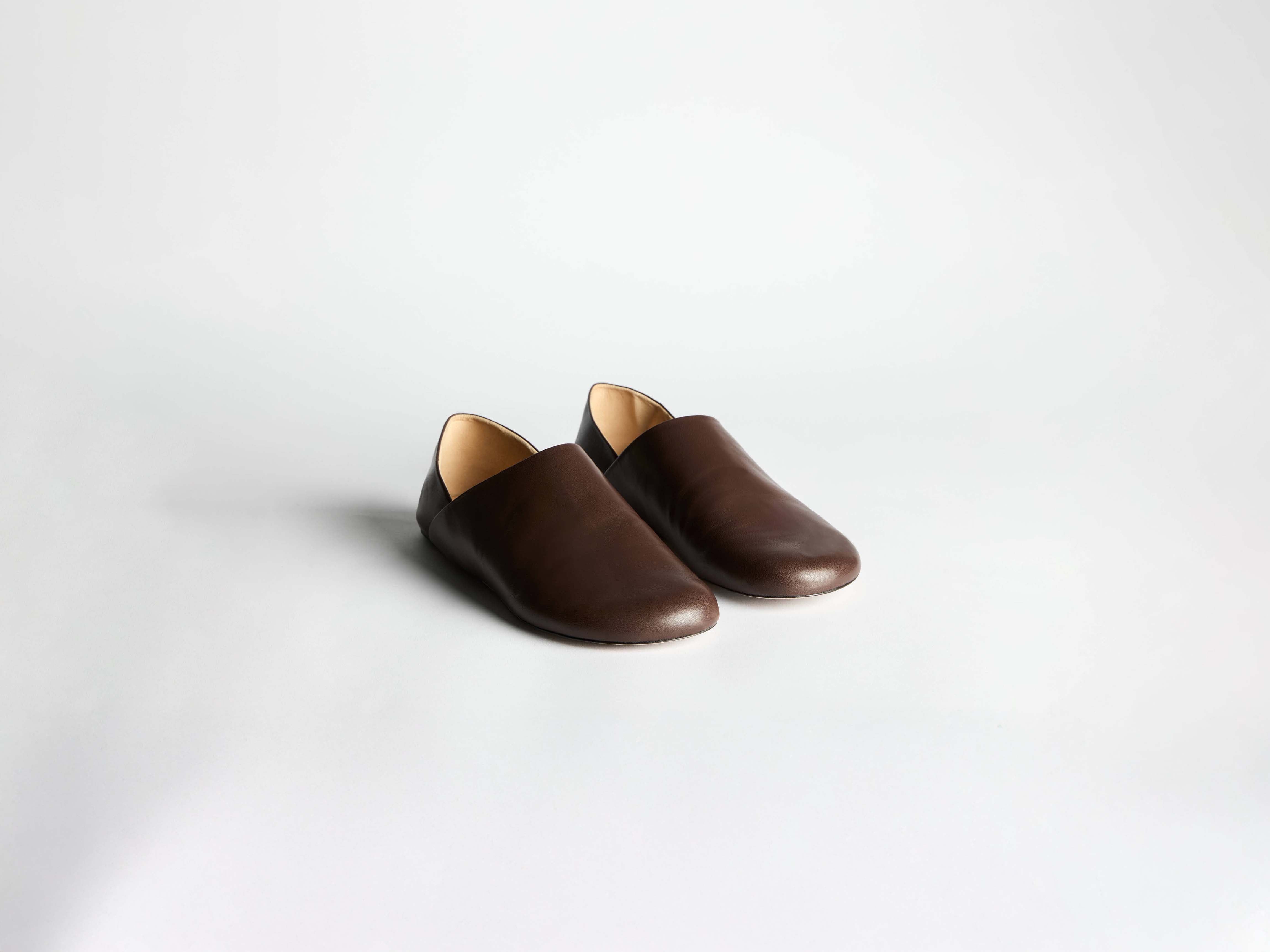 J.W.Anderson Slipper Mules Pantoletten Chocolate Brown Leder