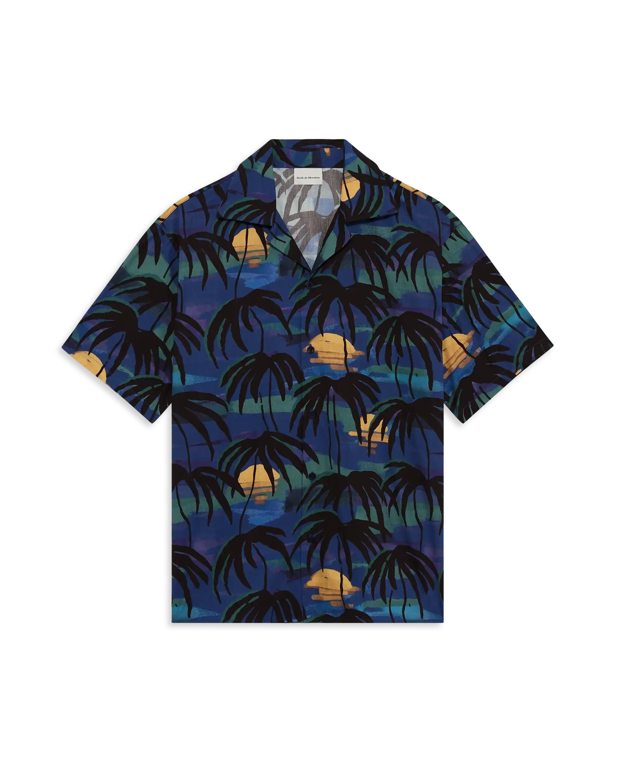 Drôle De Monsieur Chemise Palmiers Hemd navy Baumwolle