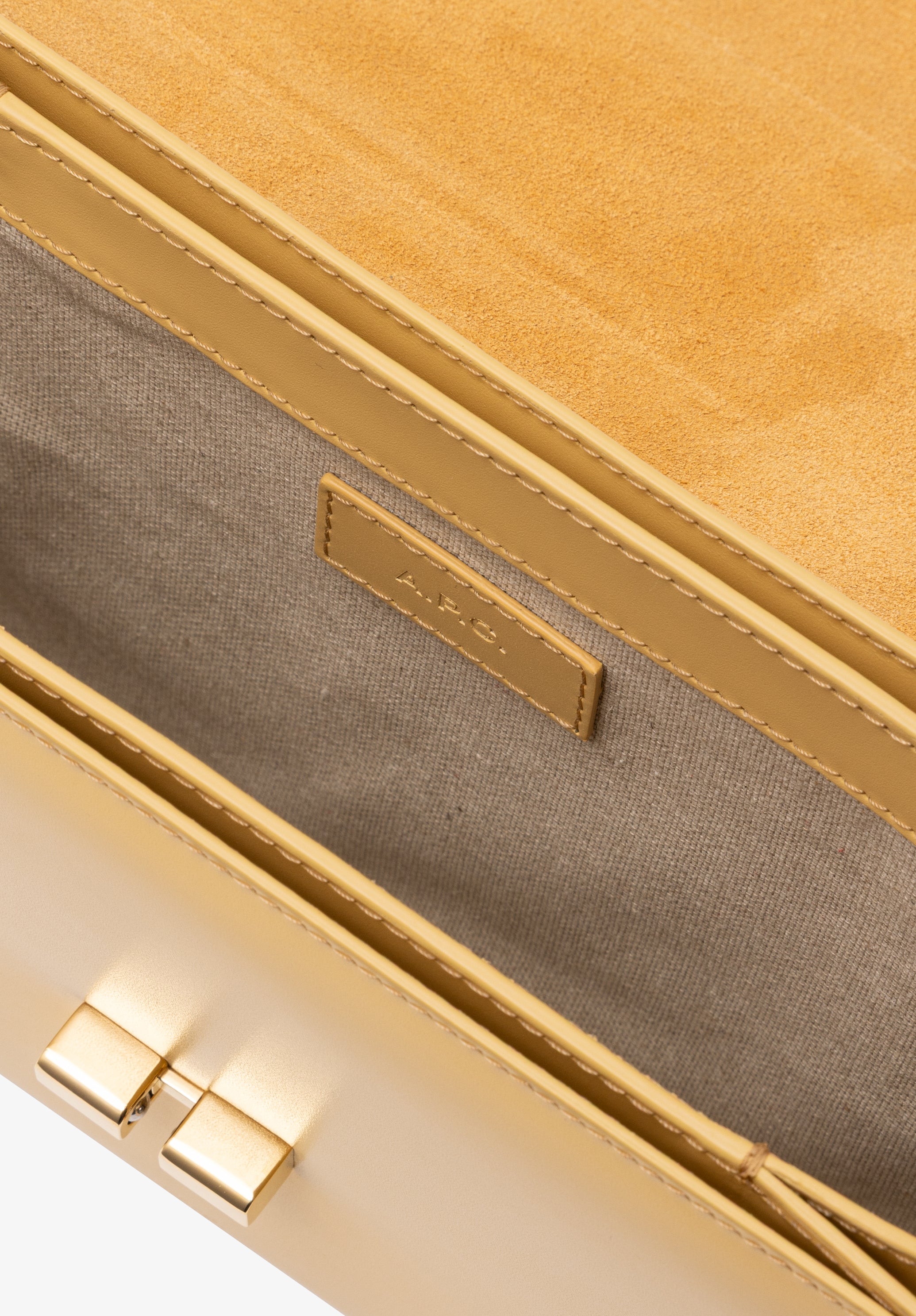 A.P.C. Bags Grace Small Tasche gelb Leder