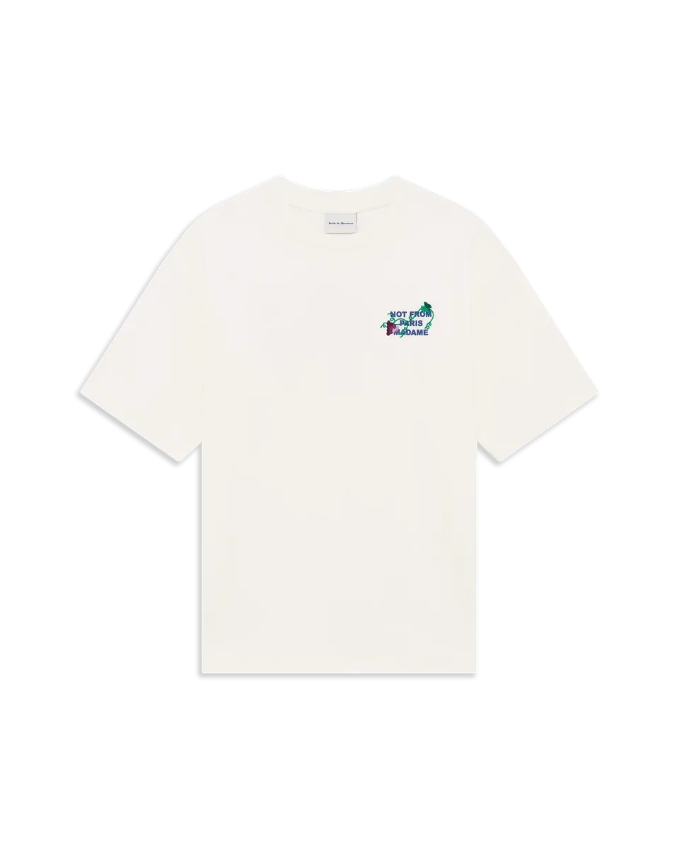 Drôle De Monsieur T-Shirts L-TS327 T-Shirt Off-White Stick