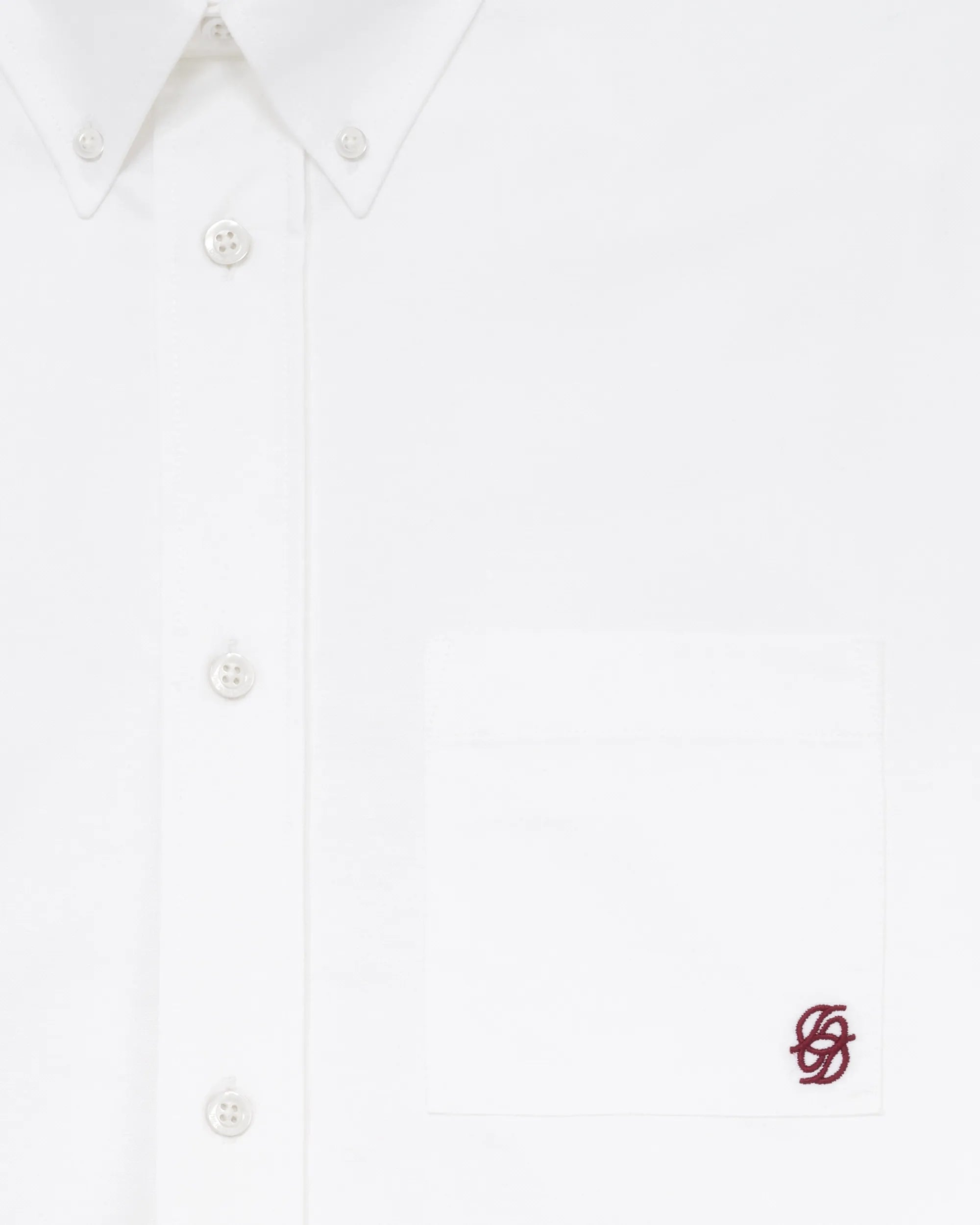 Drôle De Monsieur La Chemise Oxford Hemd Weiß Baumwolle