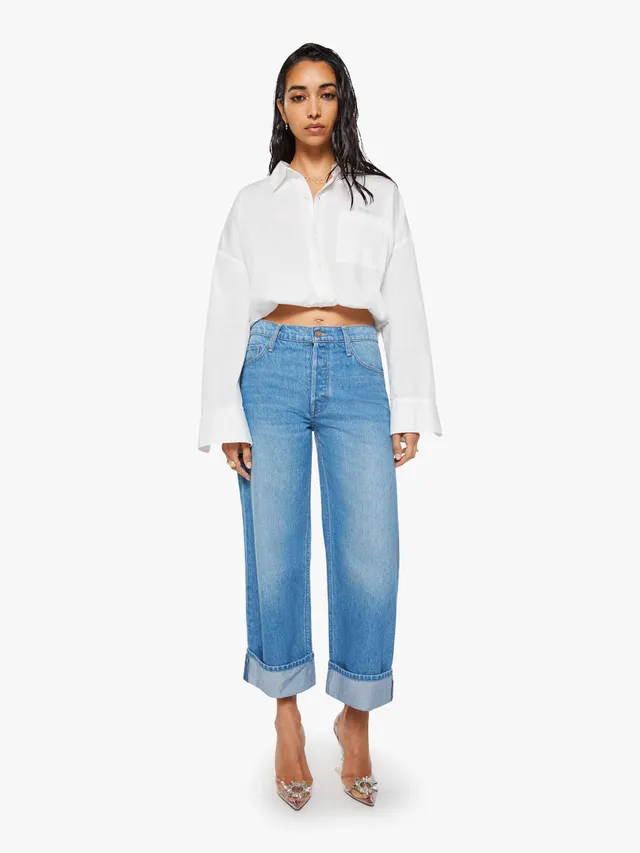 Mother SNACKS Smoothie Crop Cuff Jeans Secret Ingredient
