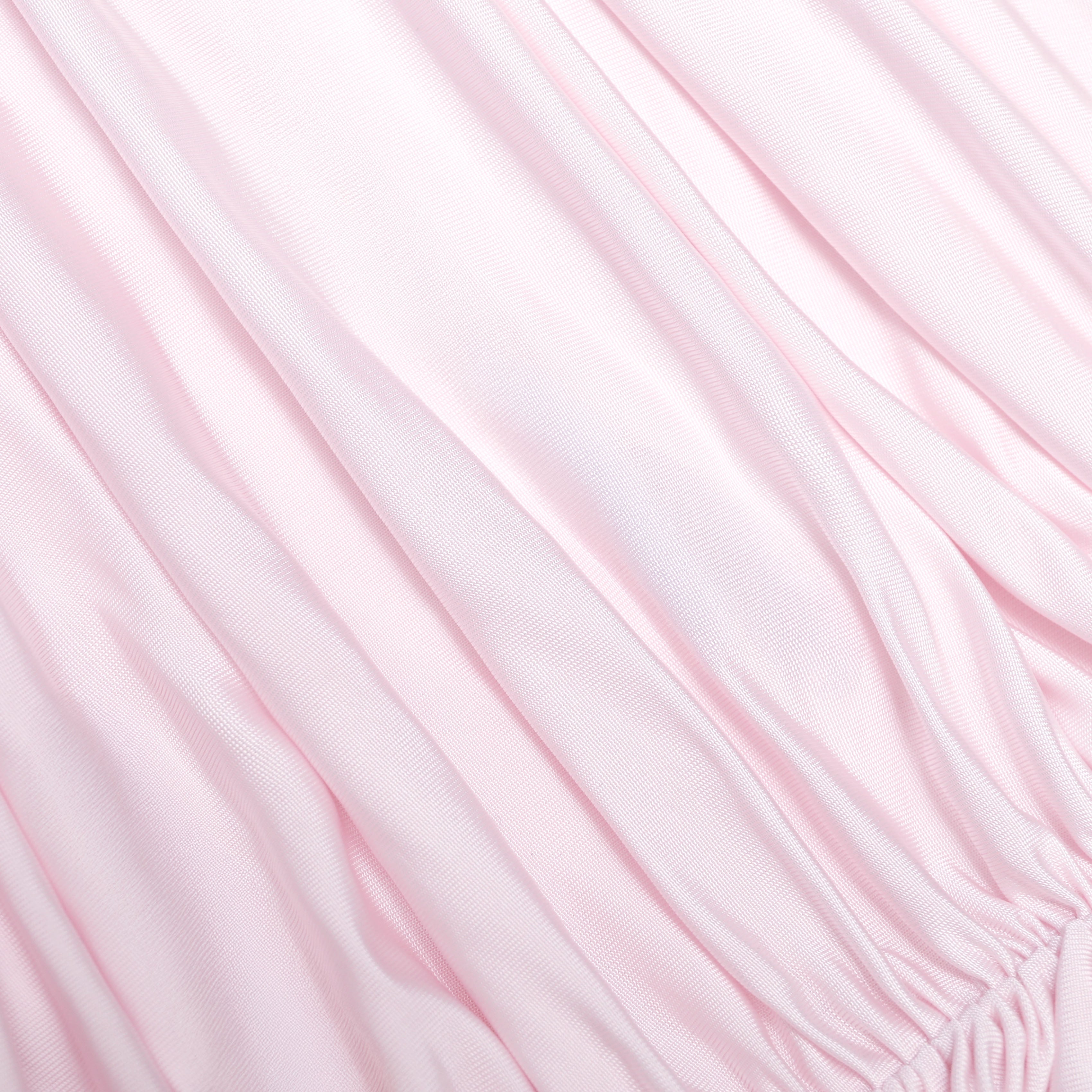 Self Portrait Pink Jersey Draped Maxi Dress Kleid Pink UK 6