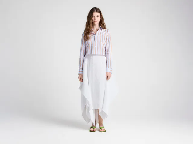 J.W. Anderson Pleated Skirt Rock Weiß Plissee Asymmetrisch