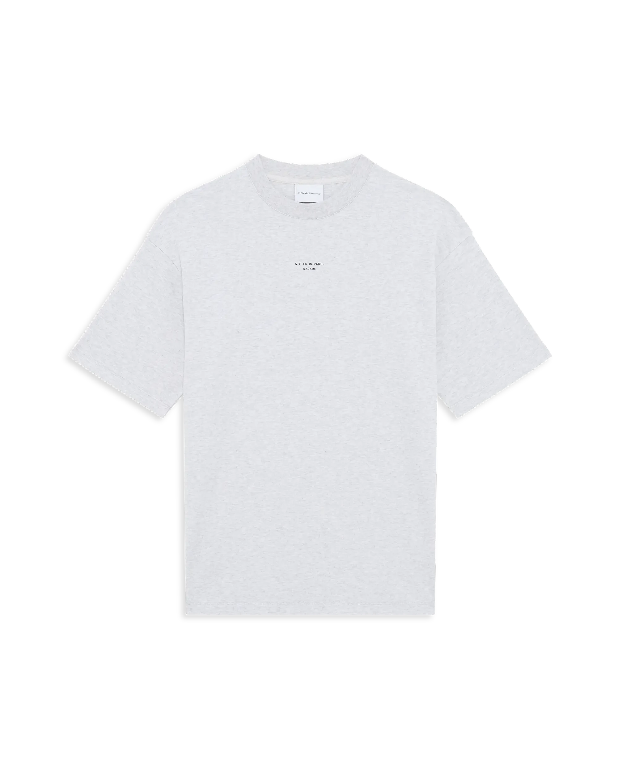 Drôle De Monsieur Le T-Shirt Slogan Classique T-Shirt Grau