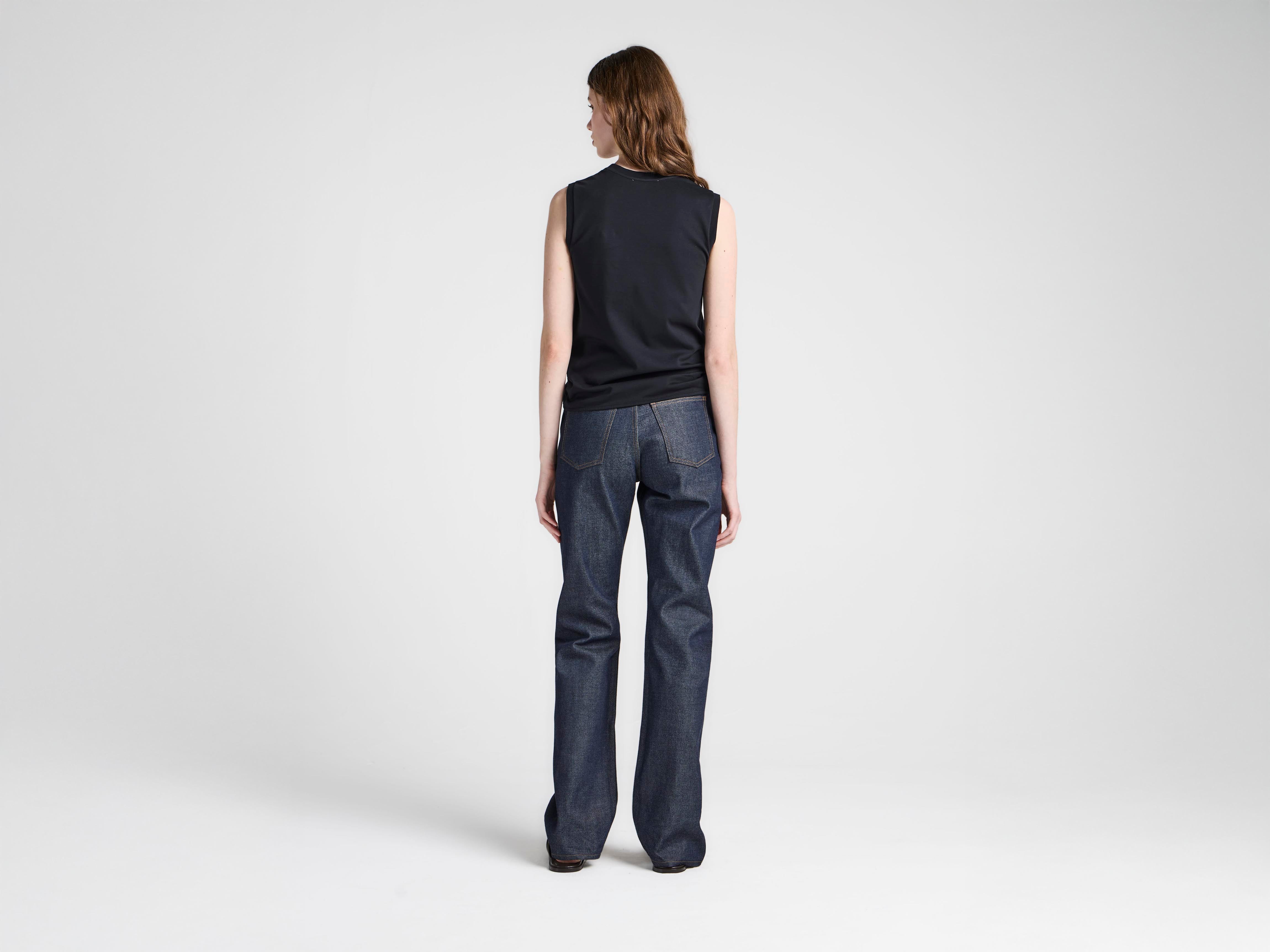 J.W. Anderson T-Shirts Hem Knot Tank Top Damen schwarz