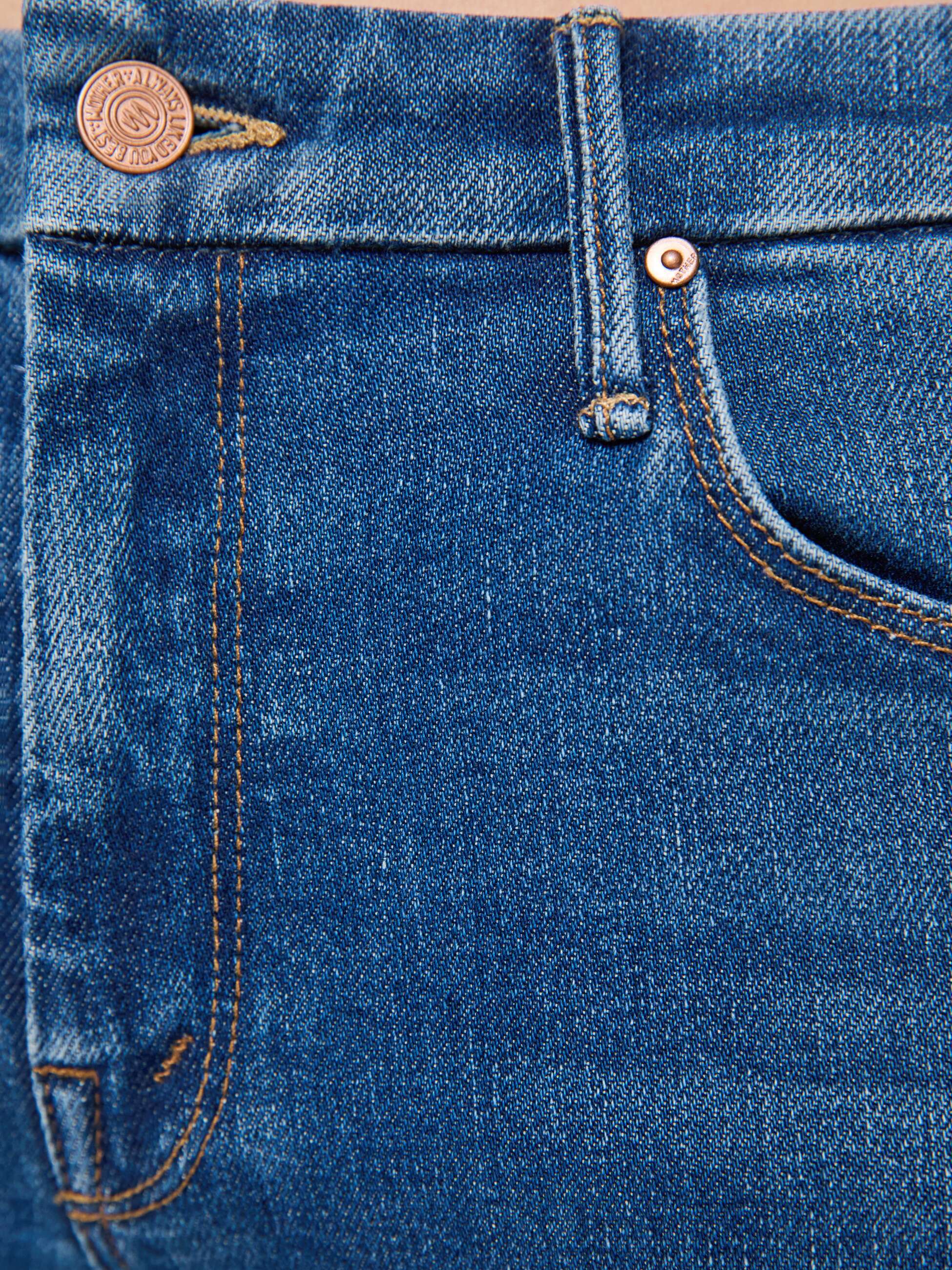 Mother Looker Spare Me The Drama Jeans Mittelblau Skinny