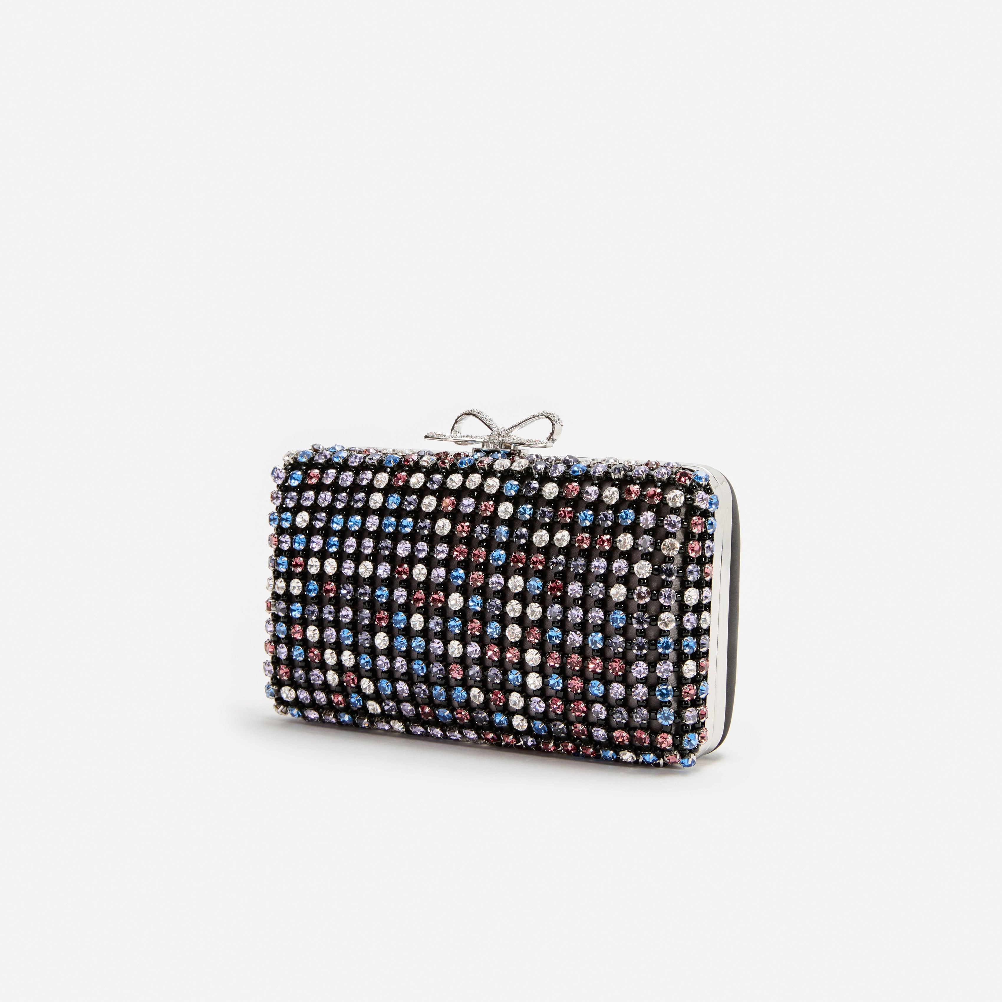 Self Portrait Crystal Chainmail Clutch Multi Mini Kristall