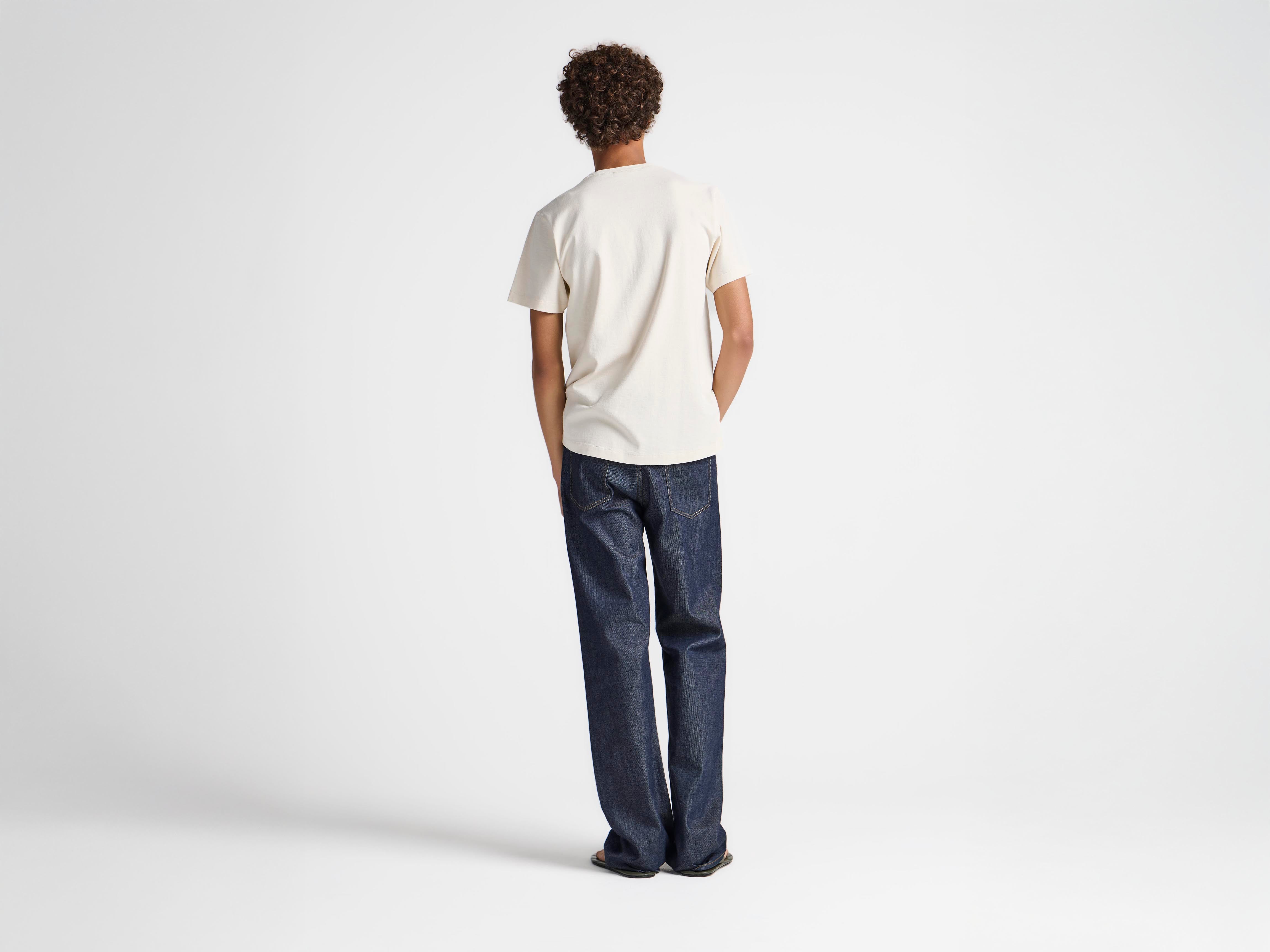 J.W.Anderson Circular T-Shirt Herren Ecru Jersey Print