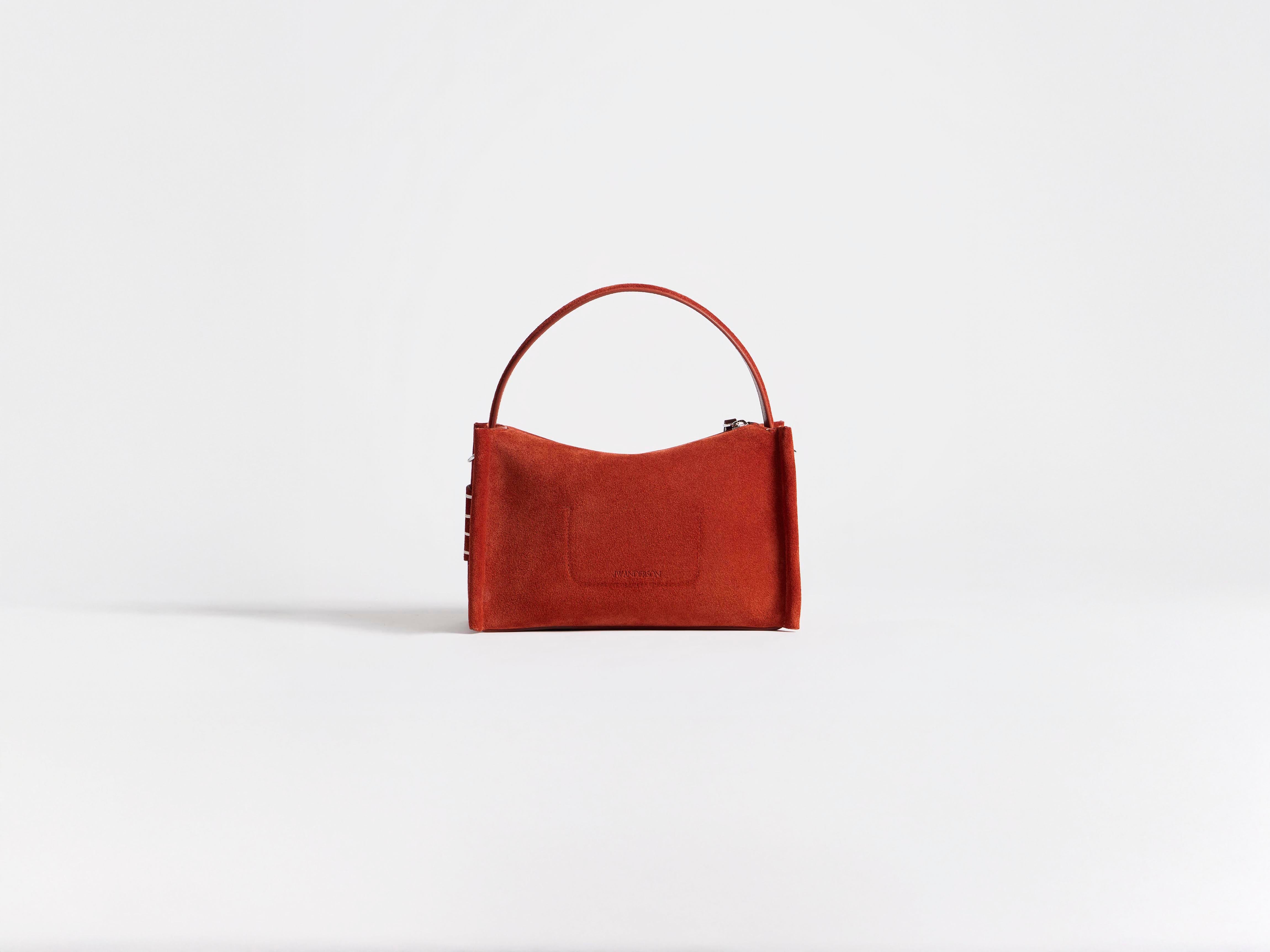 J.W.Anderson Small Loafer Bag Tasche Rost Wildleder