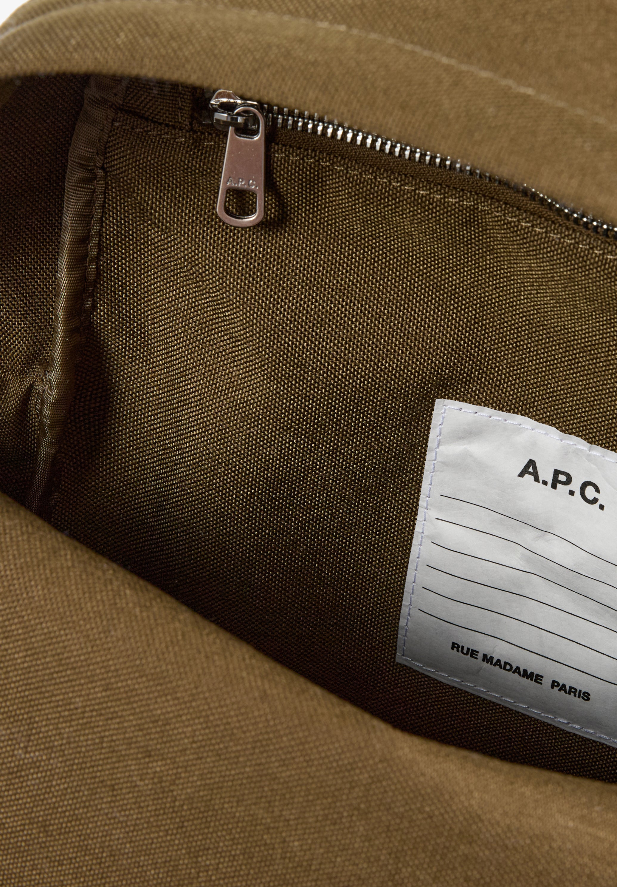 A.P.C. Backstage Small Rucksack TU Canvas Grün