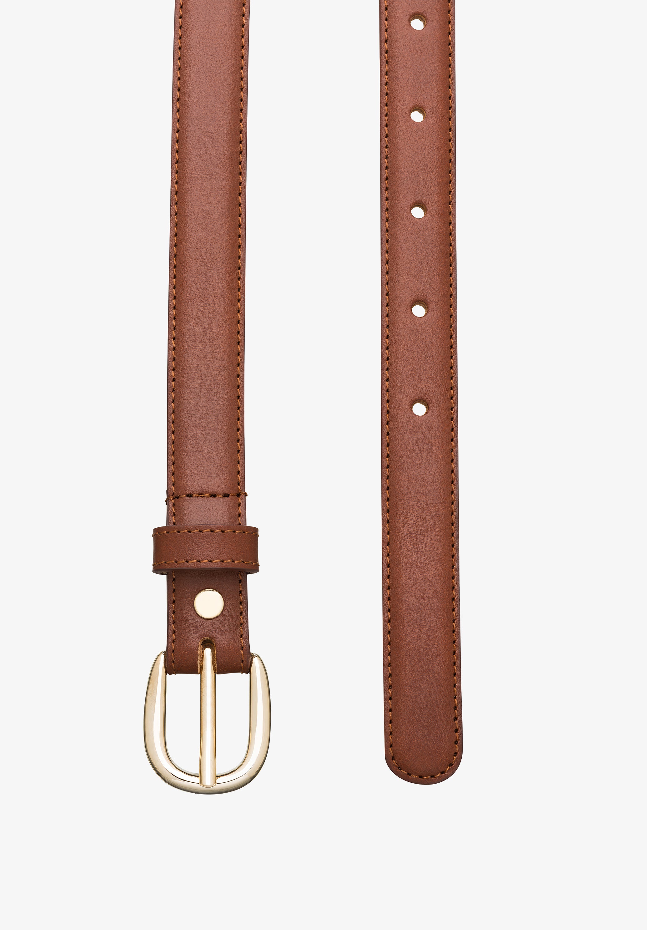 A.P.C. Rosette Gürtel Glattleder Gold-Schnalle 85