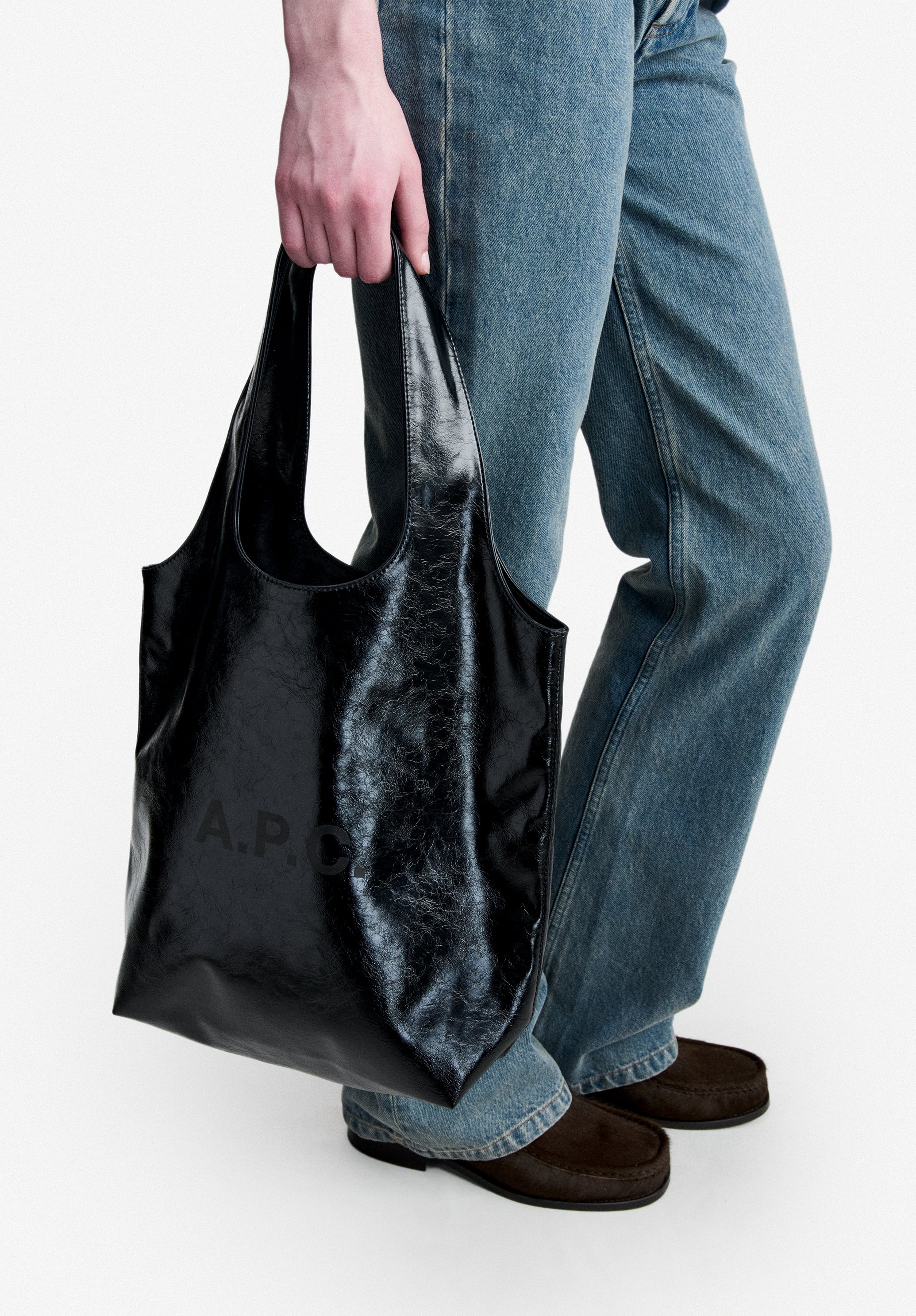 A.P.C. Ninon Stoffbeutel Tote Bag Recycling mit Reissverschluss