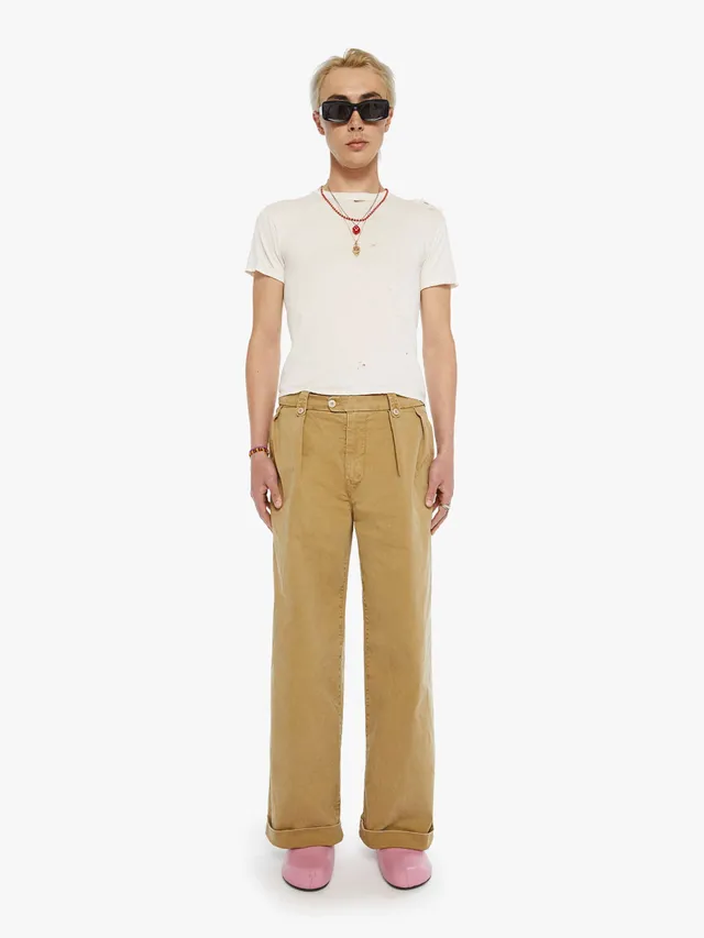 Mother The Head Honcho Hose Khaki Classic Straight Baumwolle