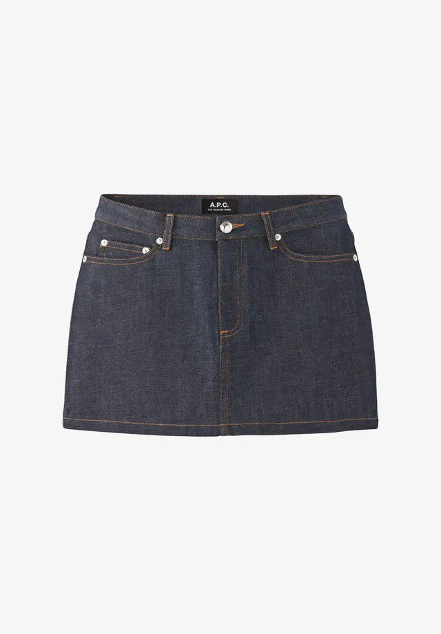 A.P.C. Minirock Raw Denim Japan hohe Taille