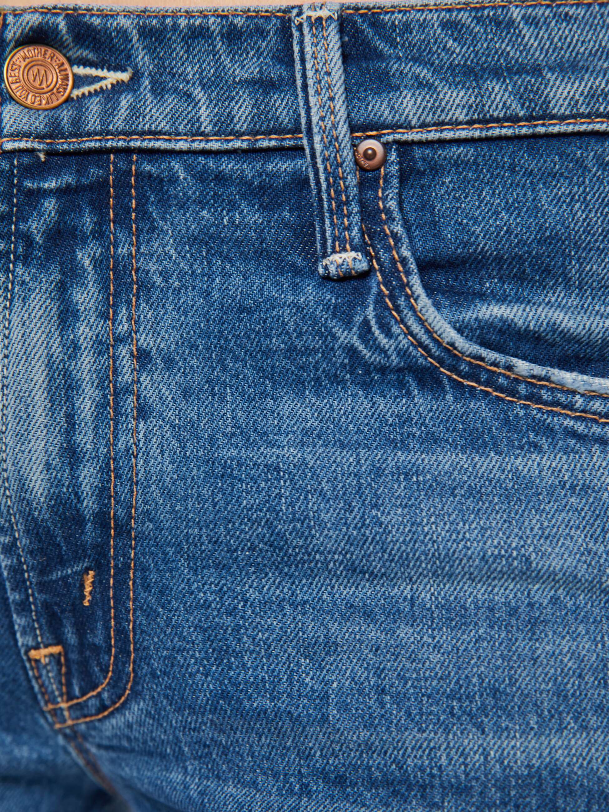 Mother The Jinx Heel Jeans Thrill Seeker Mittelblau
