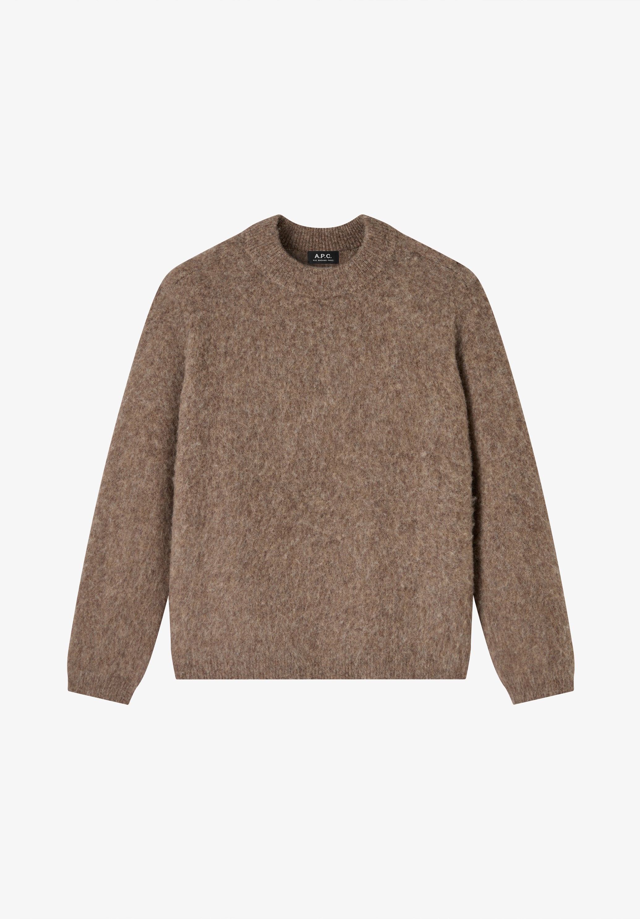 A.P.C. Weit geschnittener Pullover Strick taupe 3XL warm