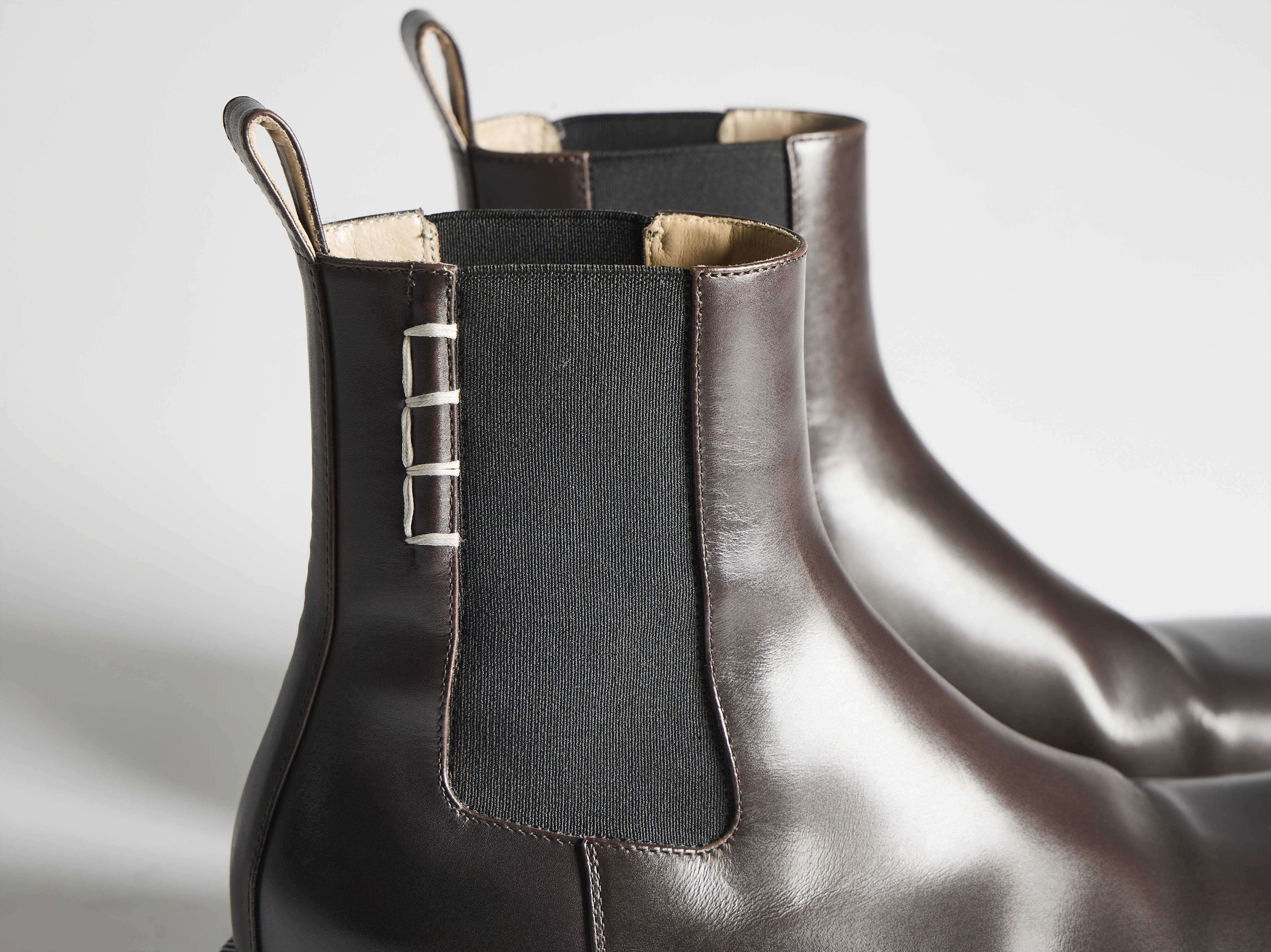 J.W.Anderson Chelsea Loafer Boots Schuhe Braun 42 Leder