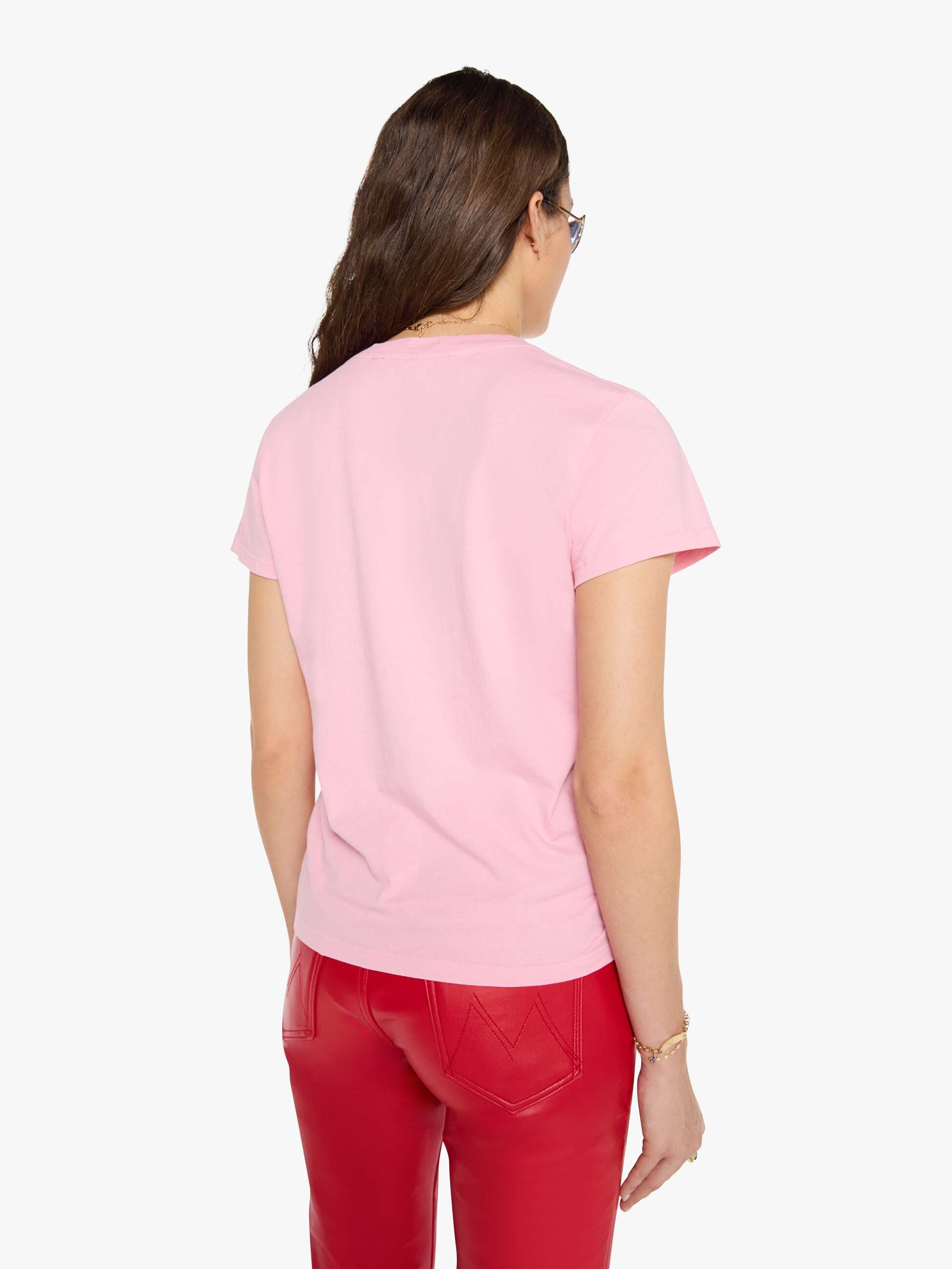 MOTHER The Boxy Goodie Goodie T-Shirt Records Rosa