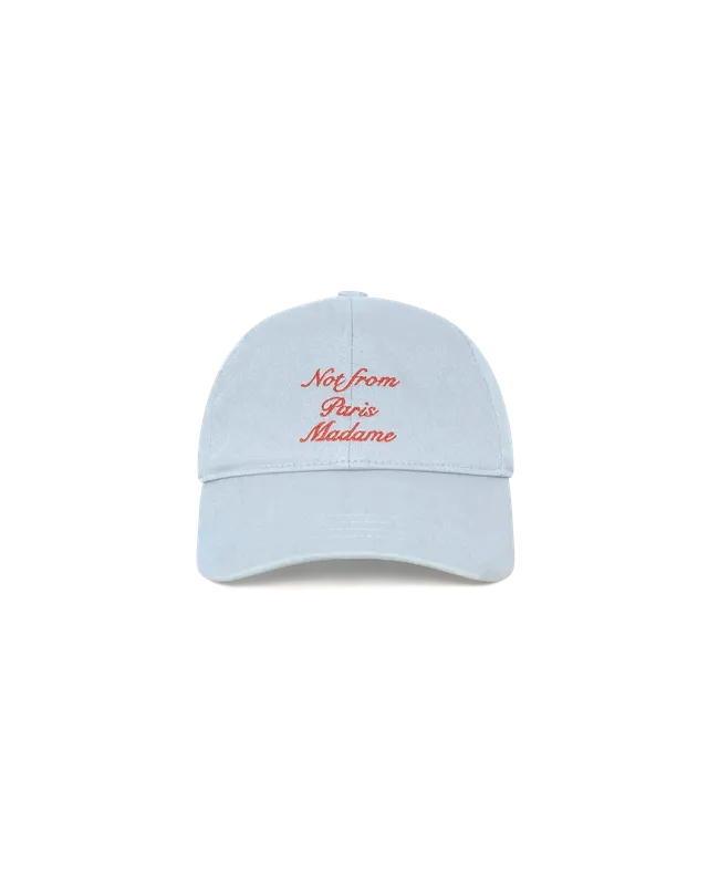 Drôle De Monsieur Casquette Slogan Calligraphy Cap Hellblau OS