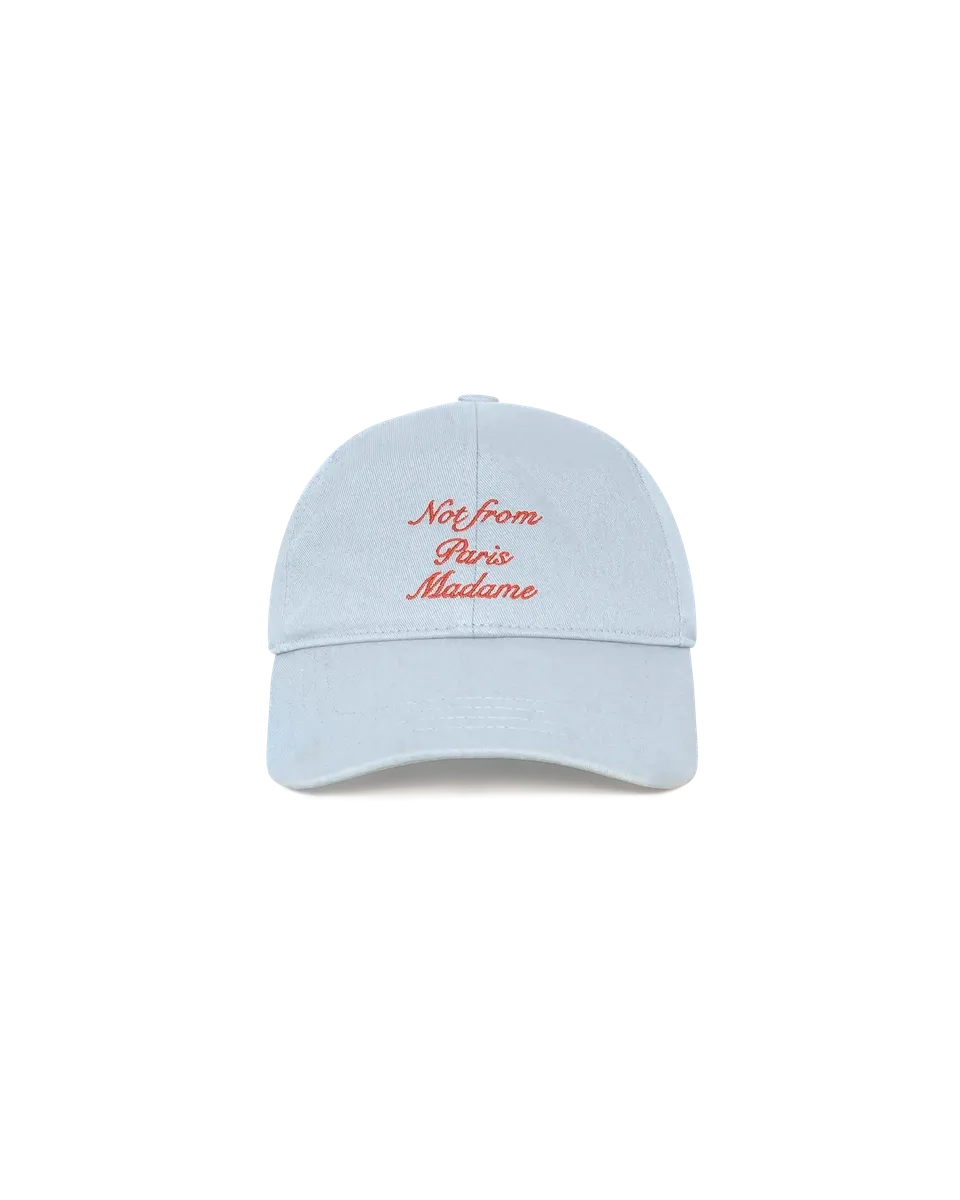 Drôle De Monsieur Casquette Slogan Calligraphy Cap Hellblau OS