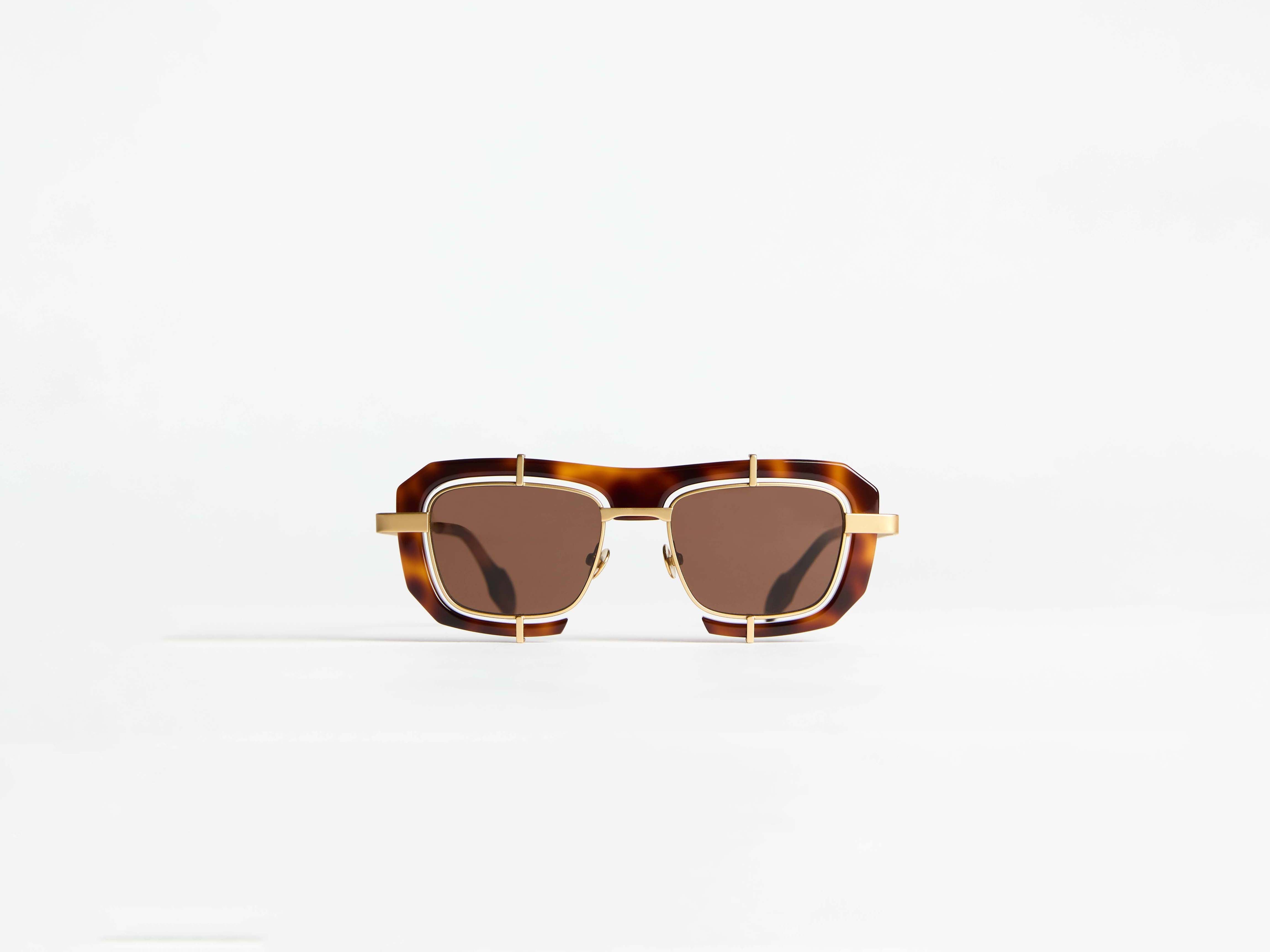 J.W.Anderson JWA03 Sonnenbrille Havanna Geometric Unisex