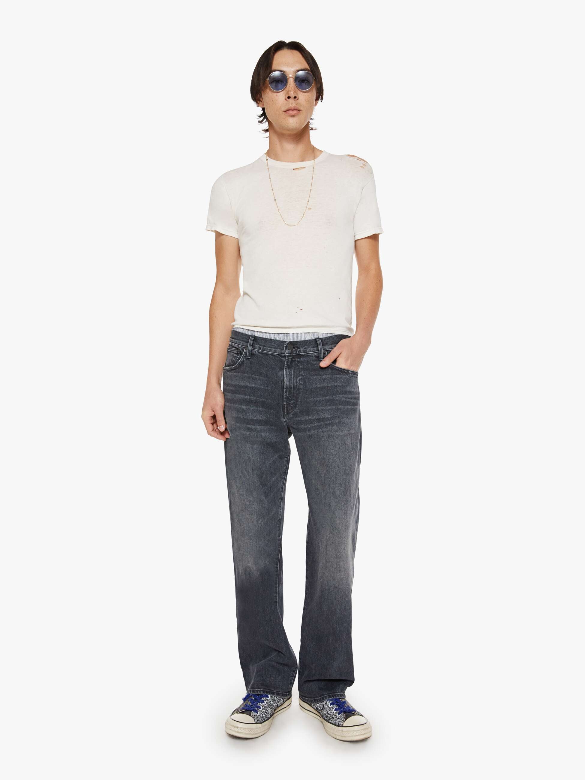 Mother The Big Shot Jeans Questionable Decisions Schwarz