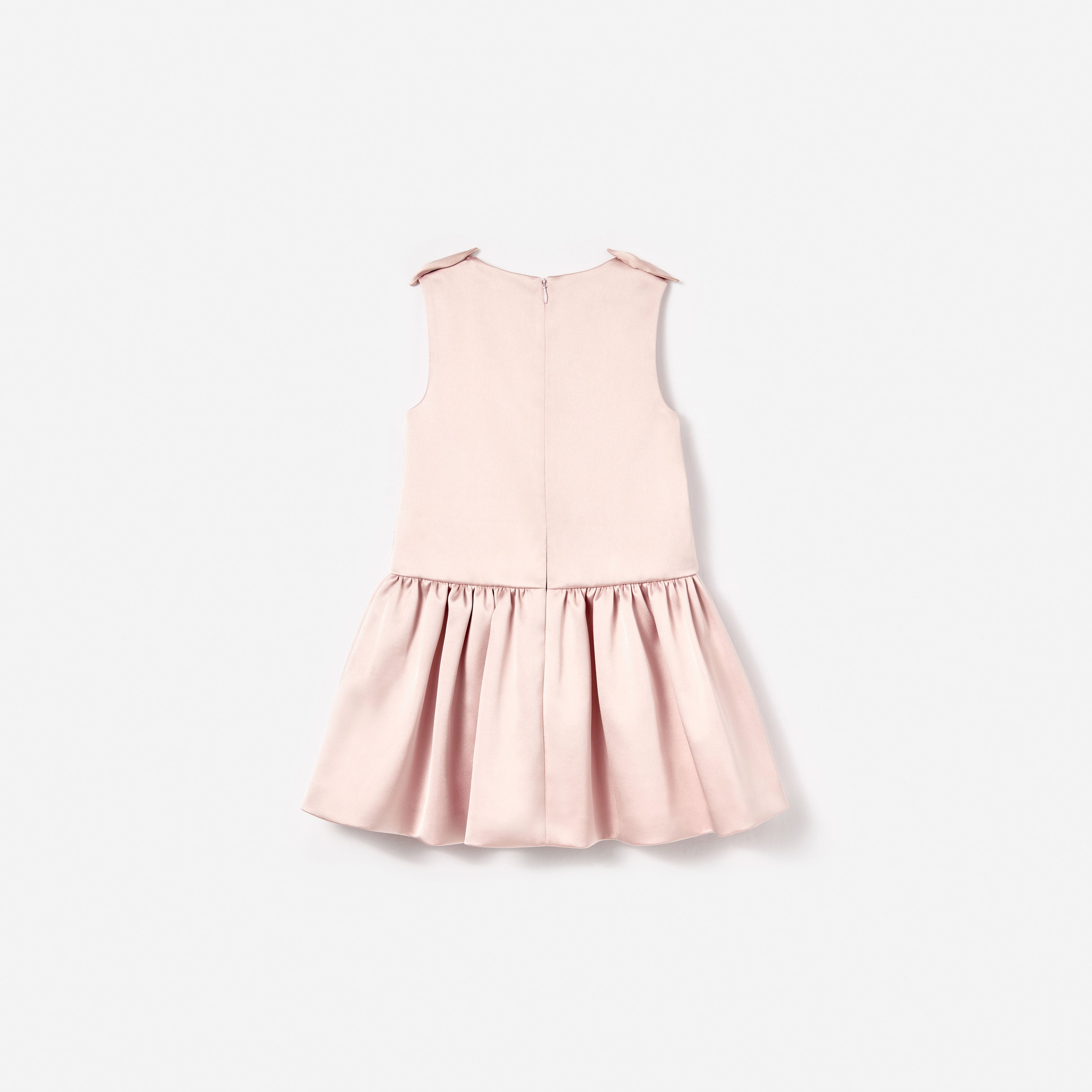 Self Portrait Pink Satin Flower Kinder Kleid 3/4 Rosa