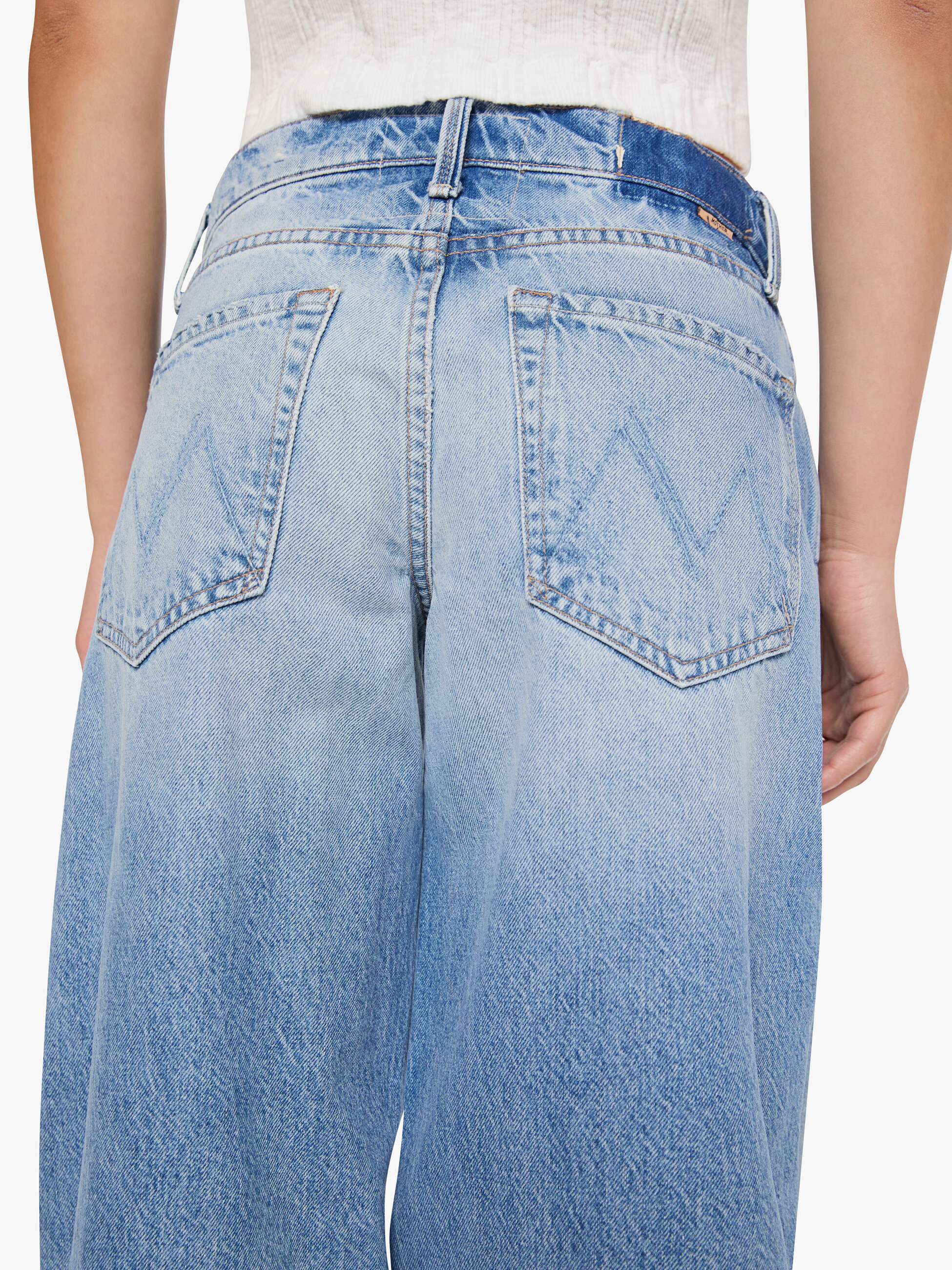 Mother Denim The Down Low Delinquent Zip Sneak Jeans Floral Frenzy