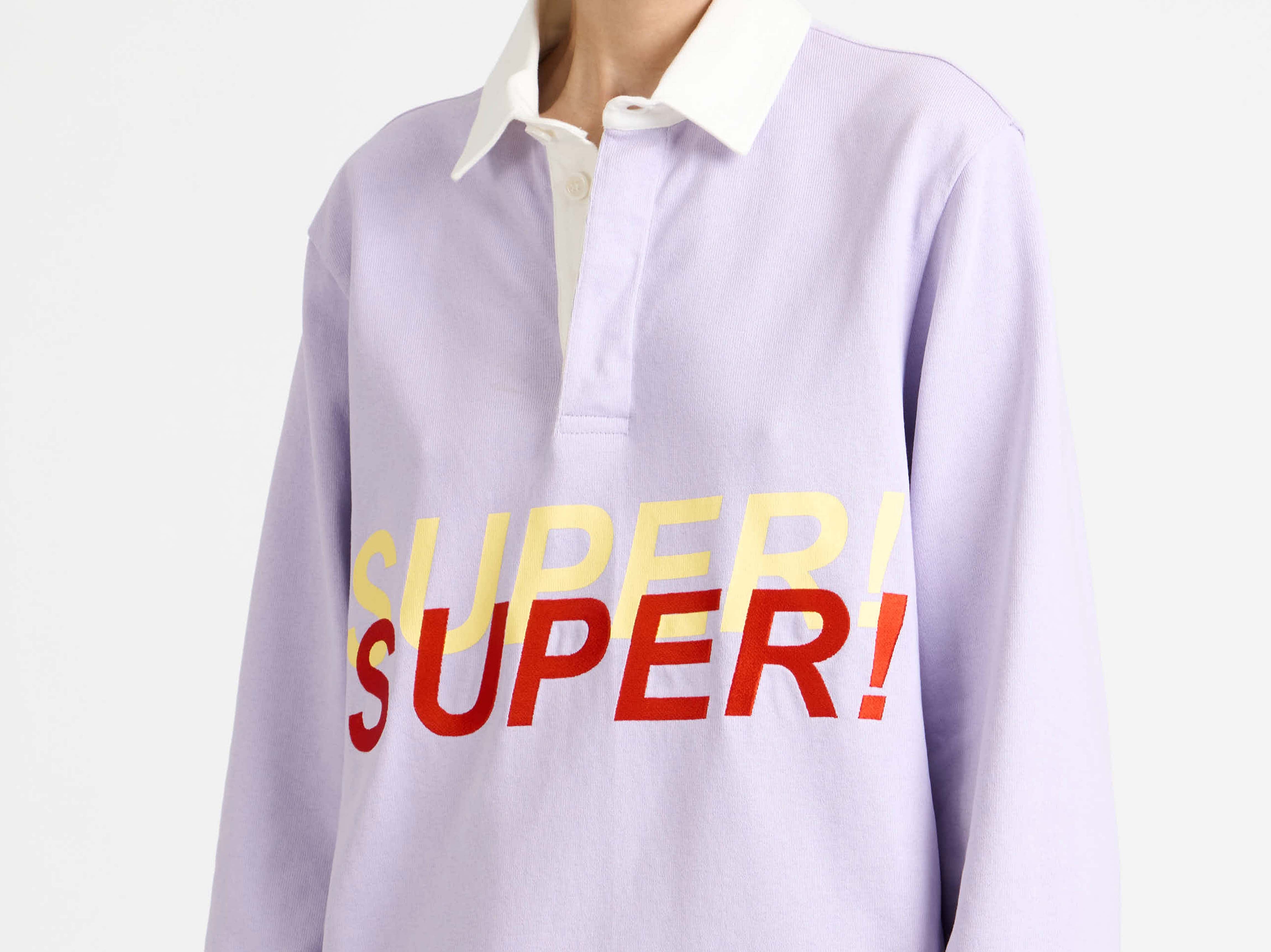 J.W.Anderson T-Shirts Super Super Rugby Polo Top Damen Lila