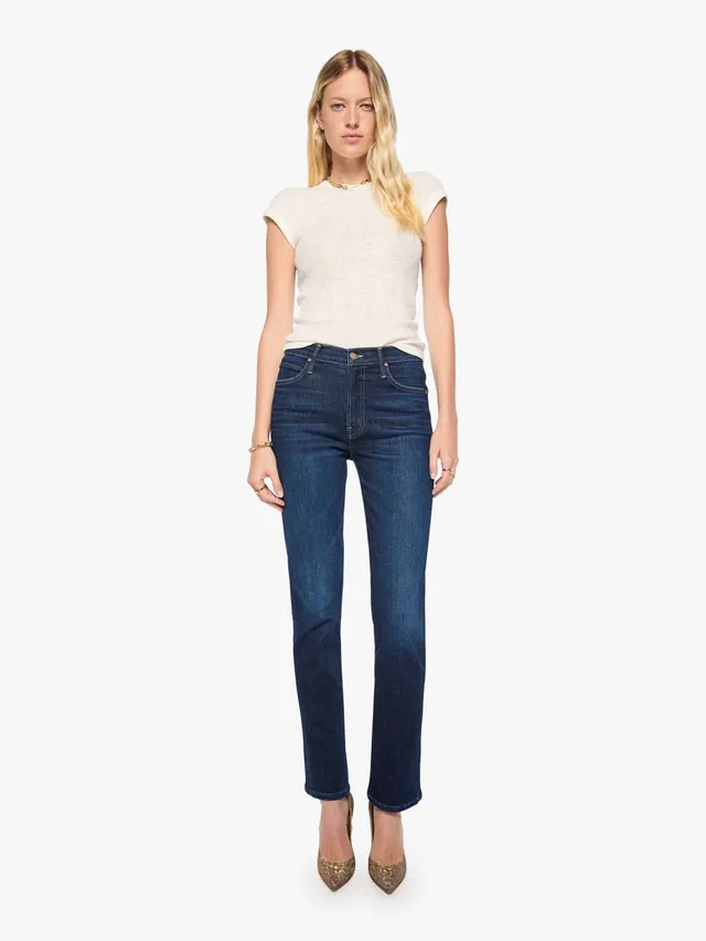 Mother The Rascal Skimp Straight Jeans Hard Stop Honey