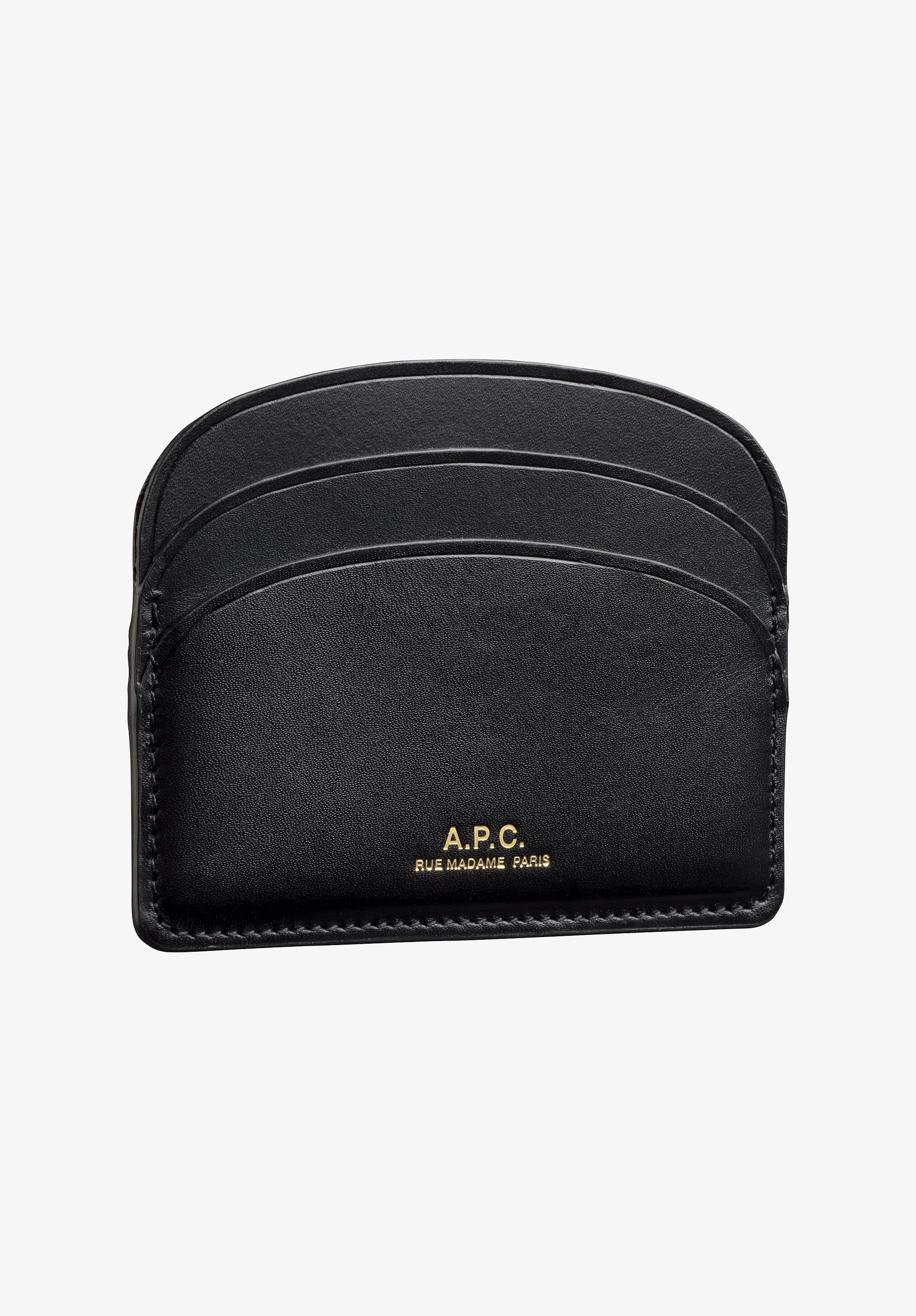 A.P.C. Demi-Lune Kartenhalter Etui Gold-Logo TU