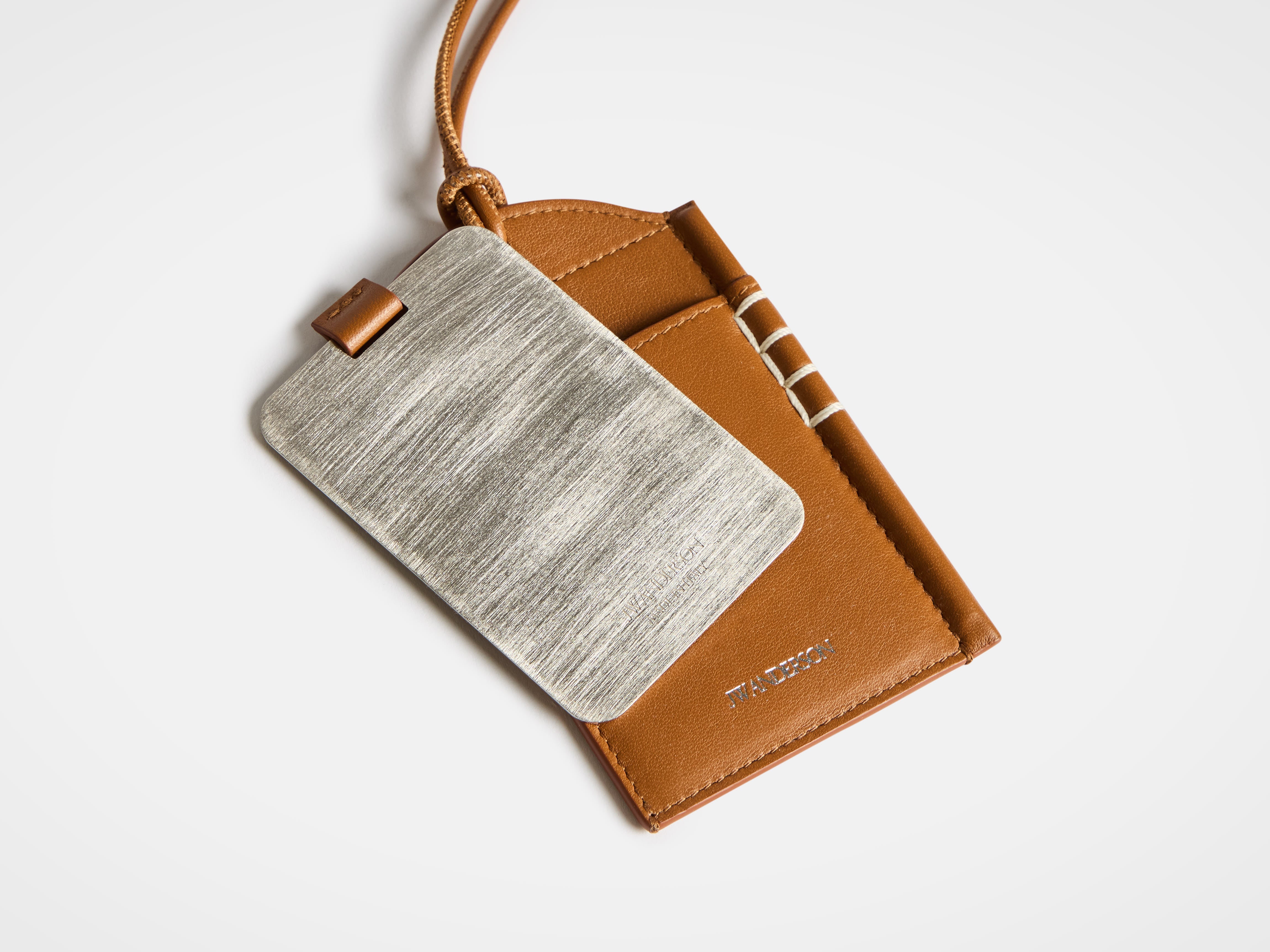 J.W.Anderson Wallets Loafer Mirror Case tan Leder