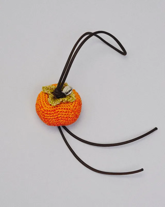 J.W.Anderson Bag Charms Persimmon Charm Taschenanhänger Orange
