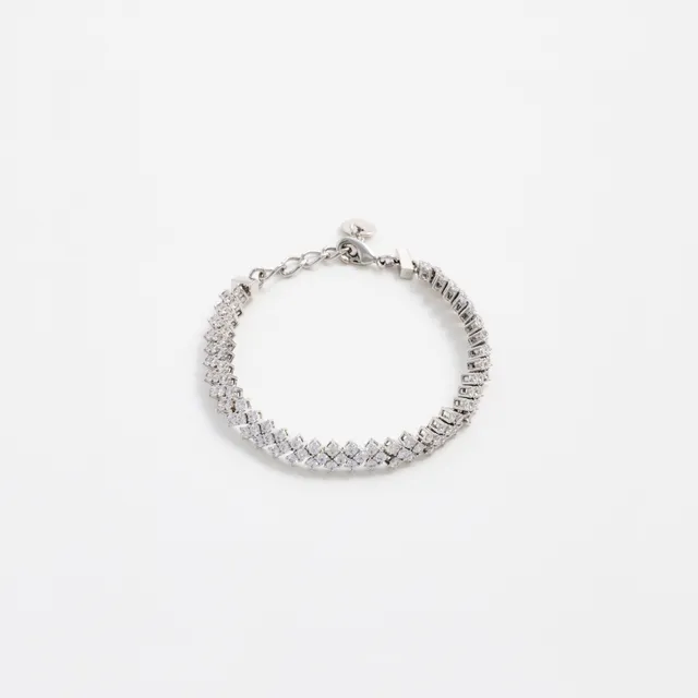 Self Portrait Silver Crystal Armband Silber Kristall One Size