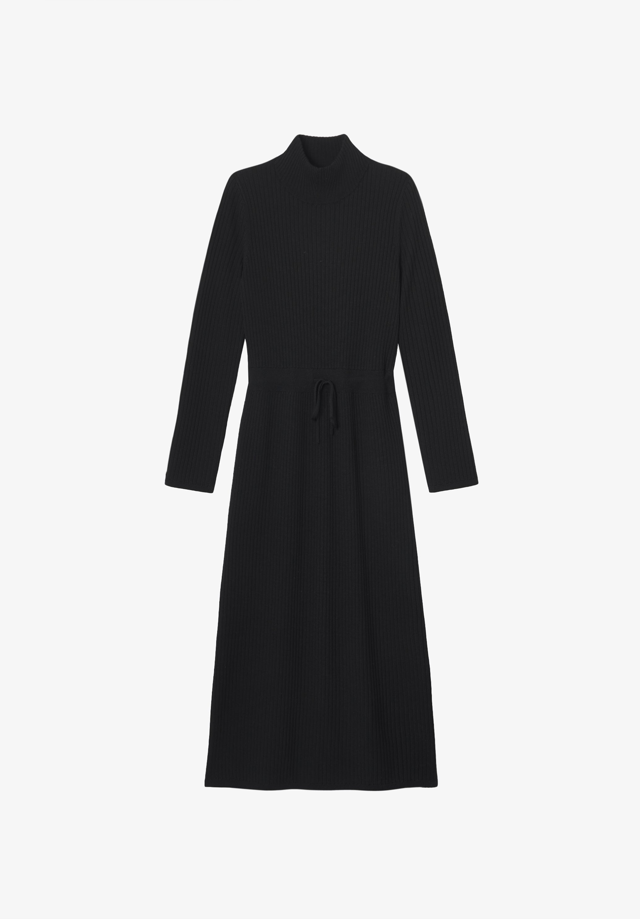 A.P.C. Wollkleid lang schwarz Wollmischung