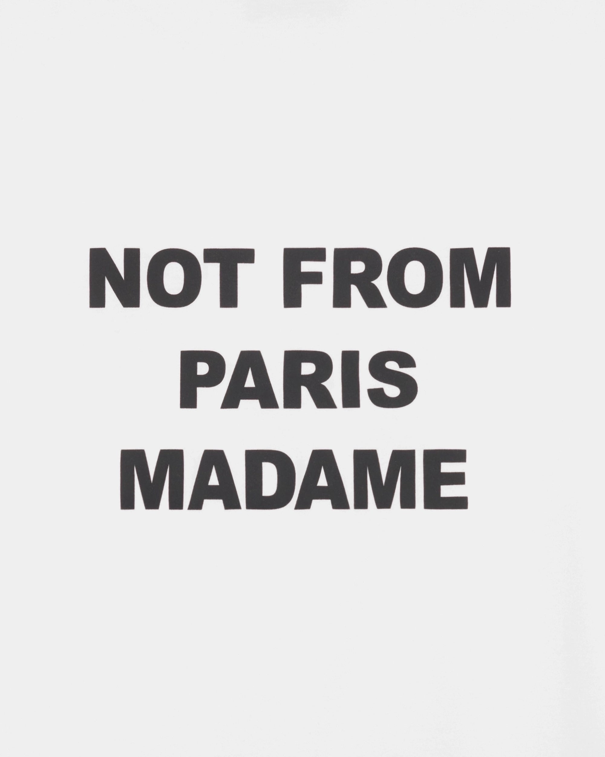 Drôle De Monsieur Slogan T-Shirt Baumwolle Weiß