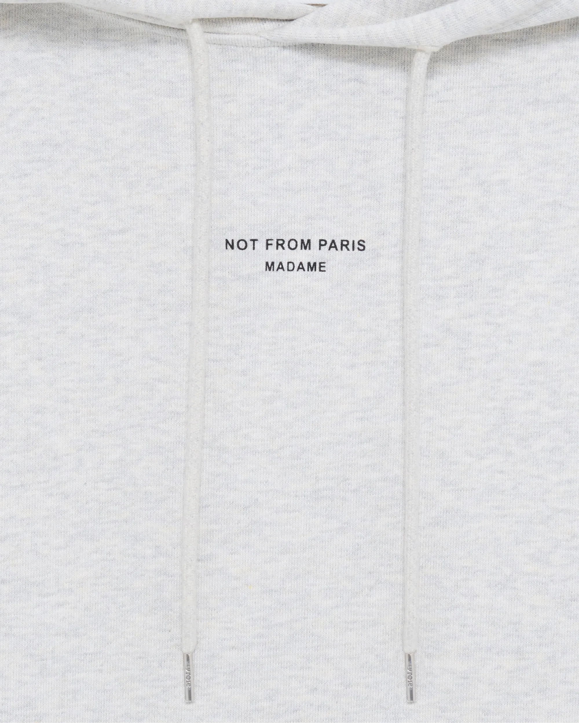 Drôle De Monsieur Slogan Classique Hoodie Grau Baumwolle