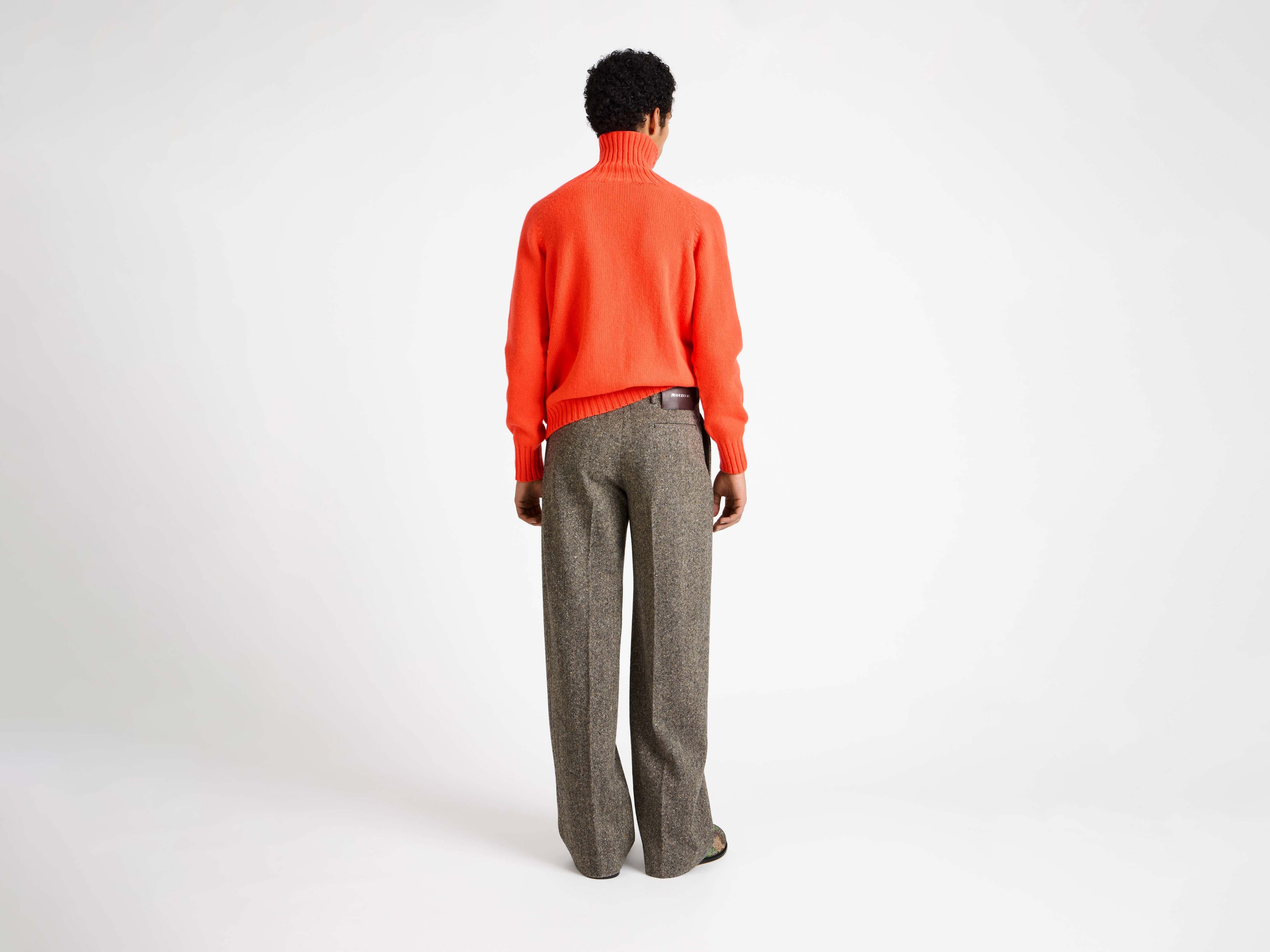 J.W.Anderson Knitwear Rollkragenpullover Herren Neon Orange Wolle