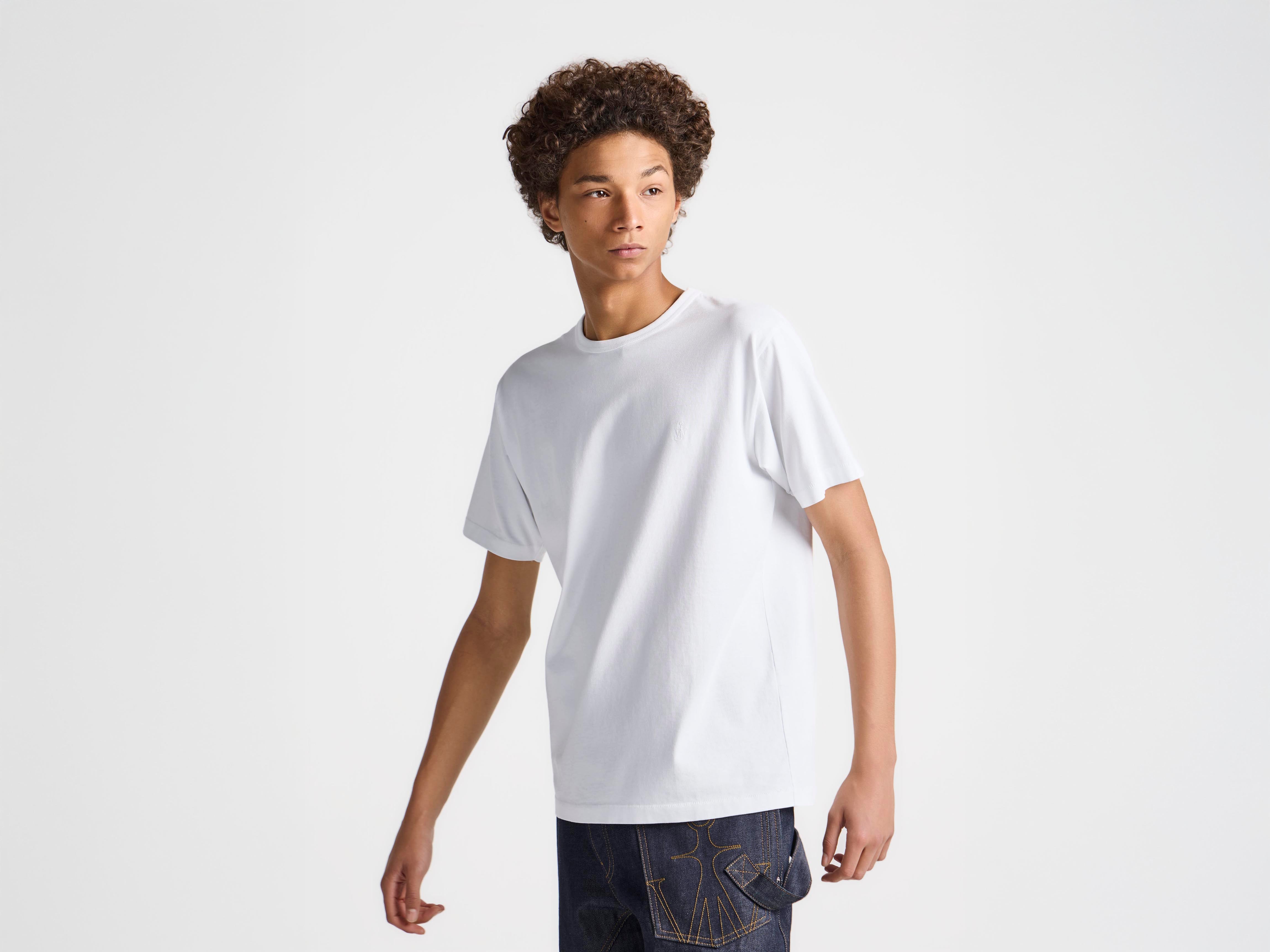 J.W.Anderson Anchor T-Shirt Herren Weiß Stickerei