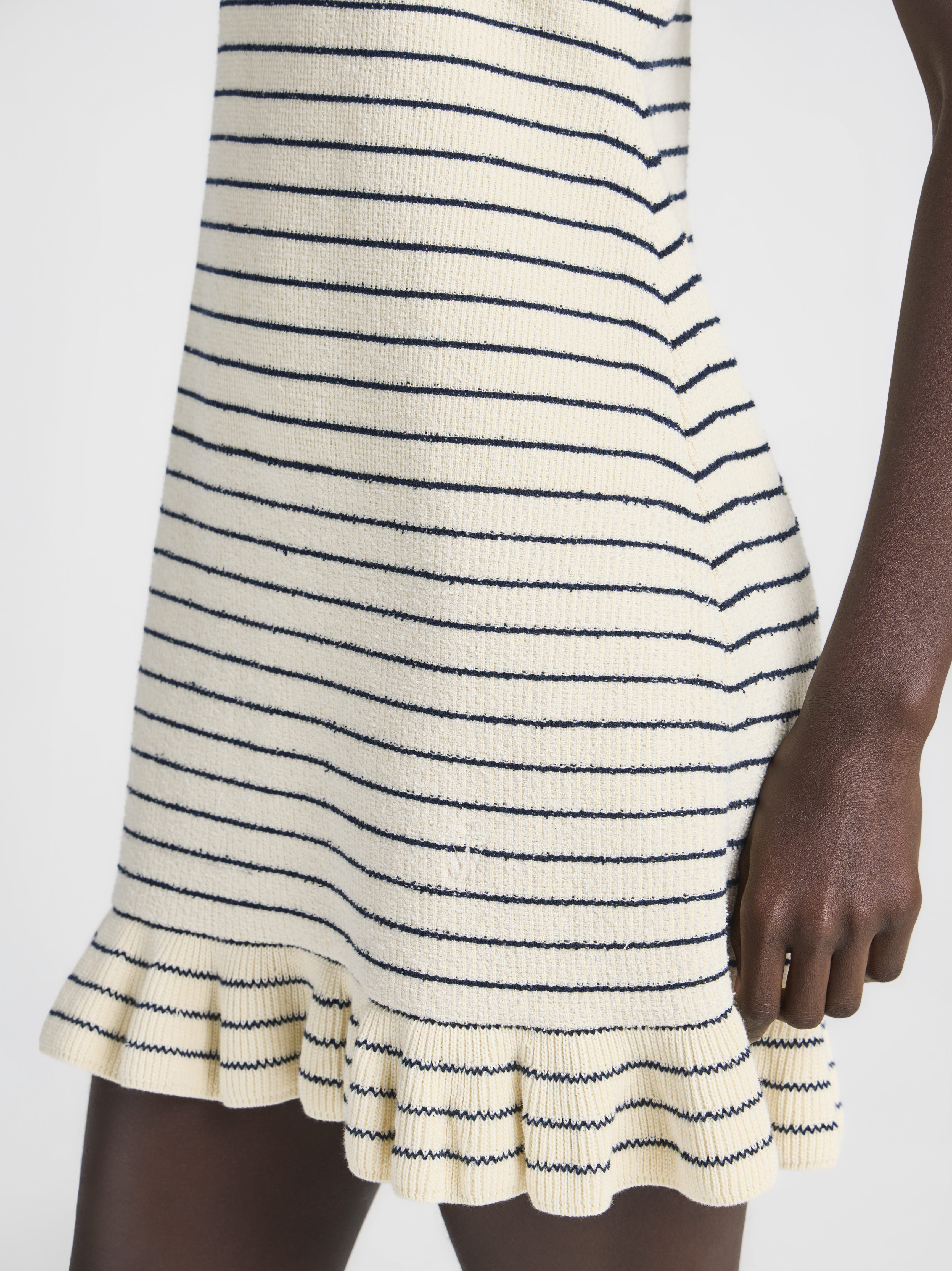 J.W. Anderson Dresses Minikleid Weiß Breton Streifen Baumwolle