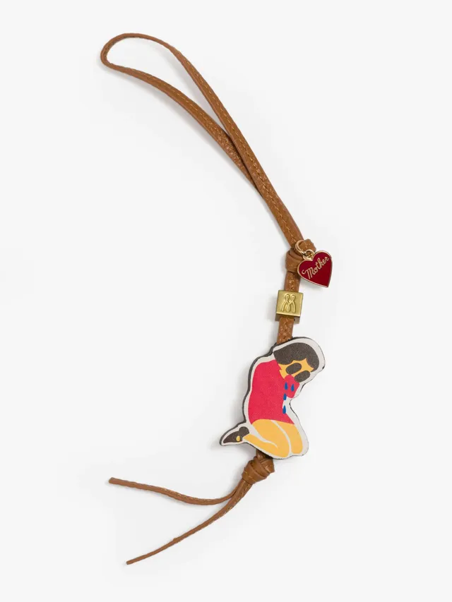 Mother The Bag Charm Taschenanhänger Don't Be Sad Leder
