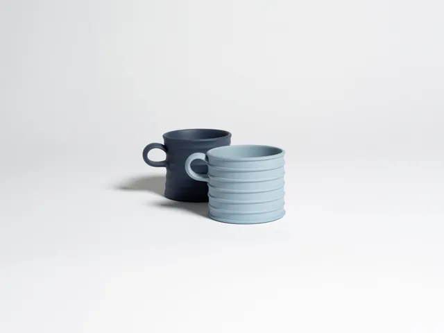 J.W.Anderson Tableware Wedgwood Greek Cups Tassen Blau 2er