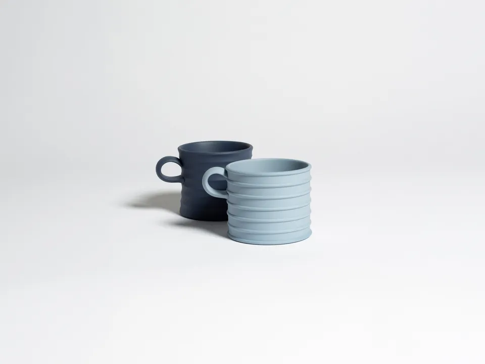 J.W.Anderson Tableware Wedgwood Greek Cups Tassen Blau 2er