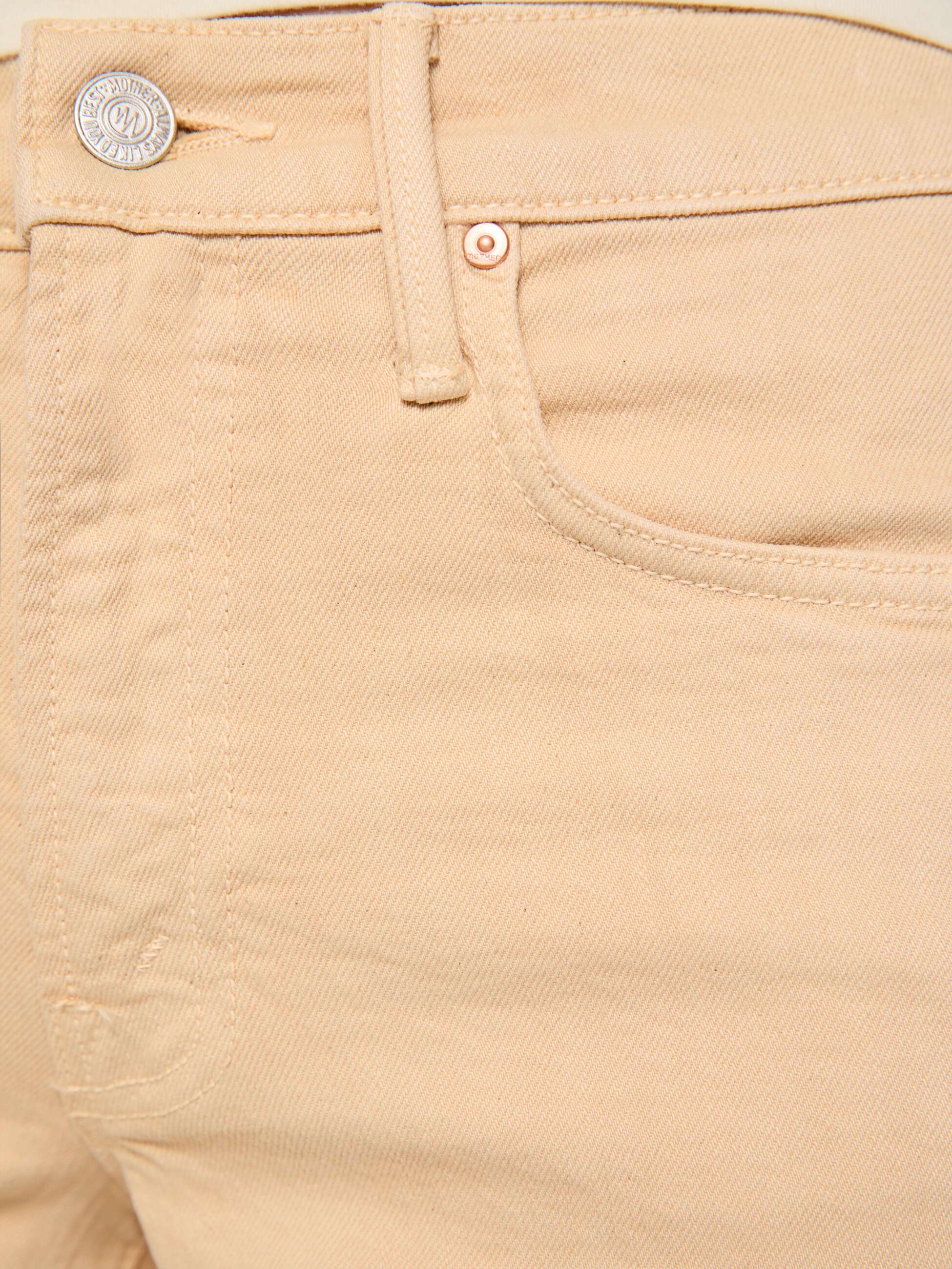 Mother Sidestepper Twist Sneak Jeans Winter Wheat