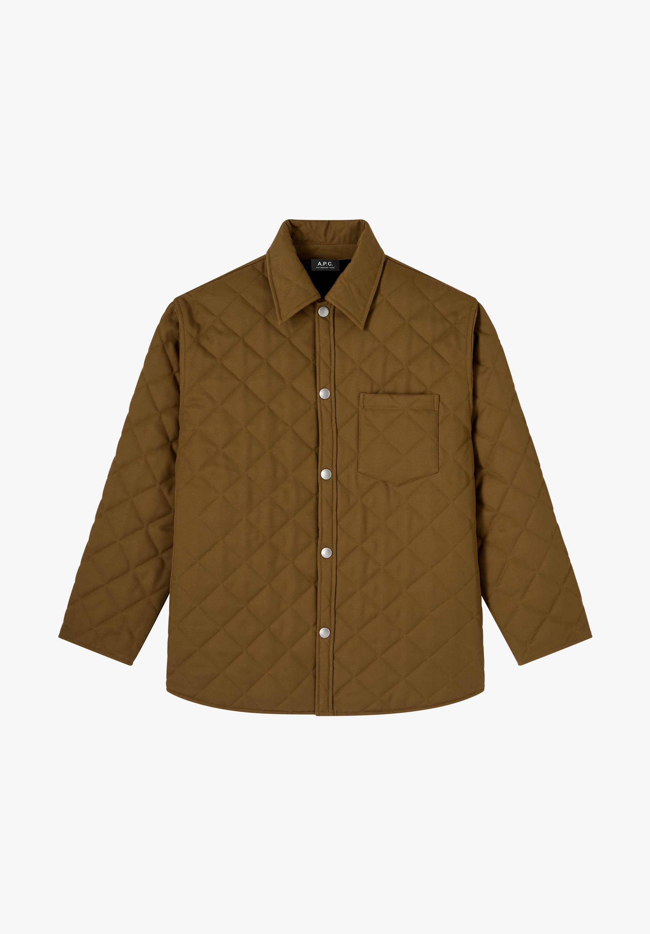 A.P.C. Wolljacke khaki gesteppt Unisex