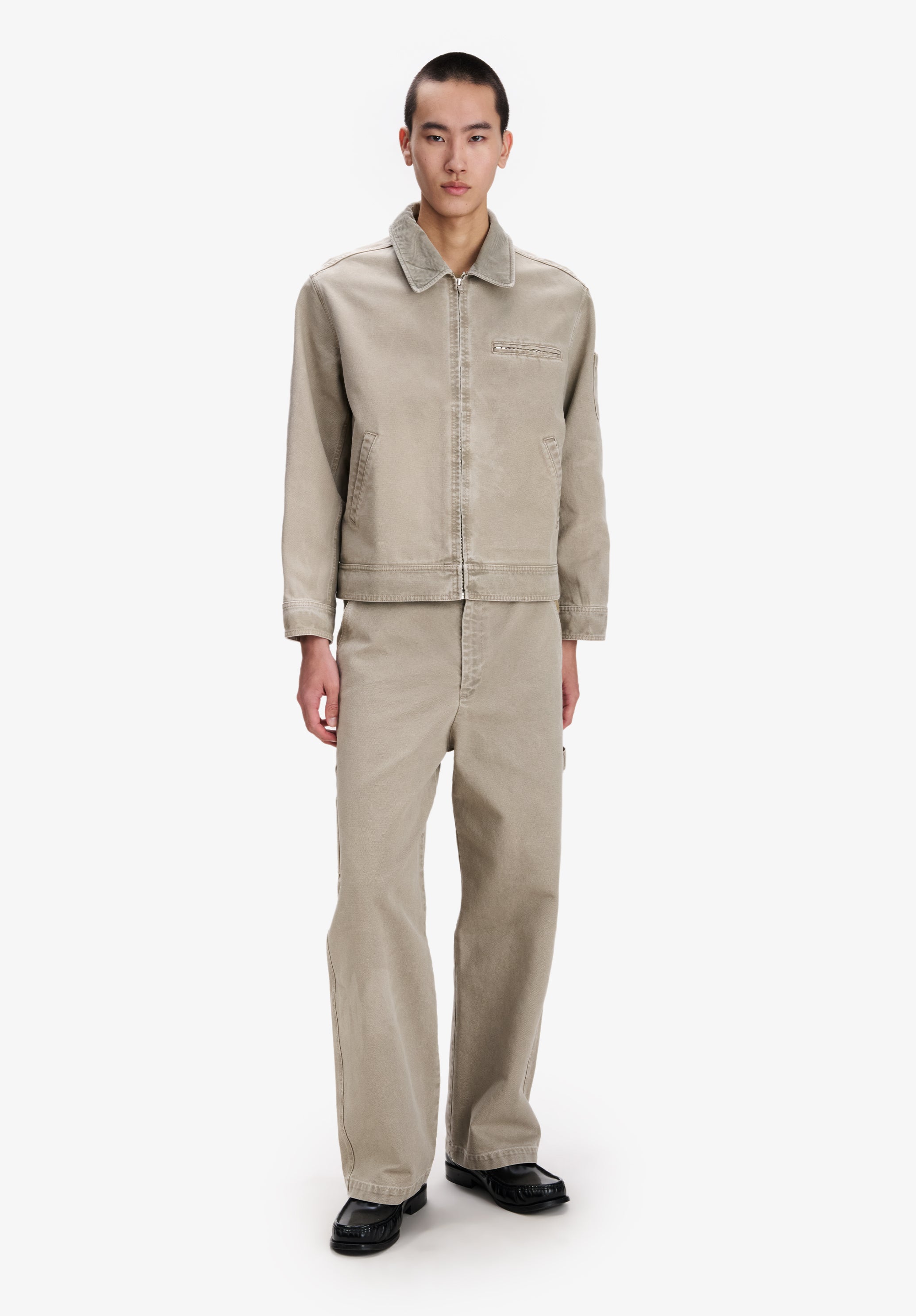 A.P.C. Workwear Blouson Canvas Jacke Grau L