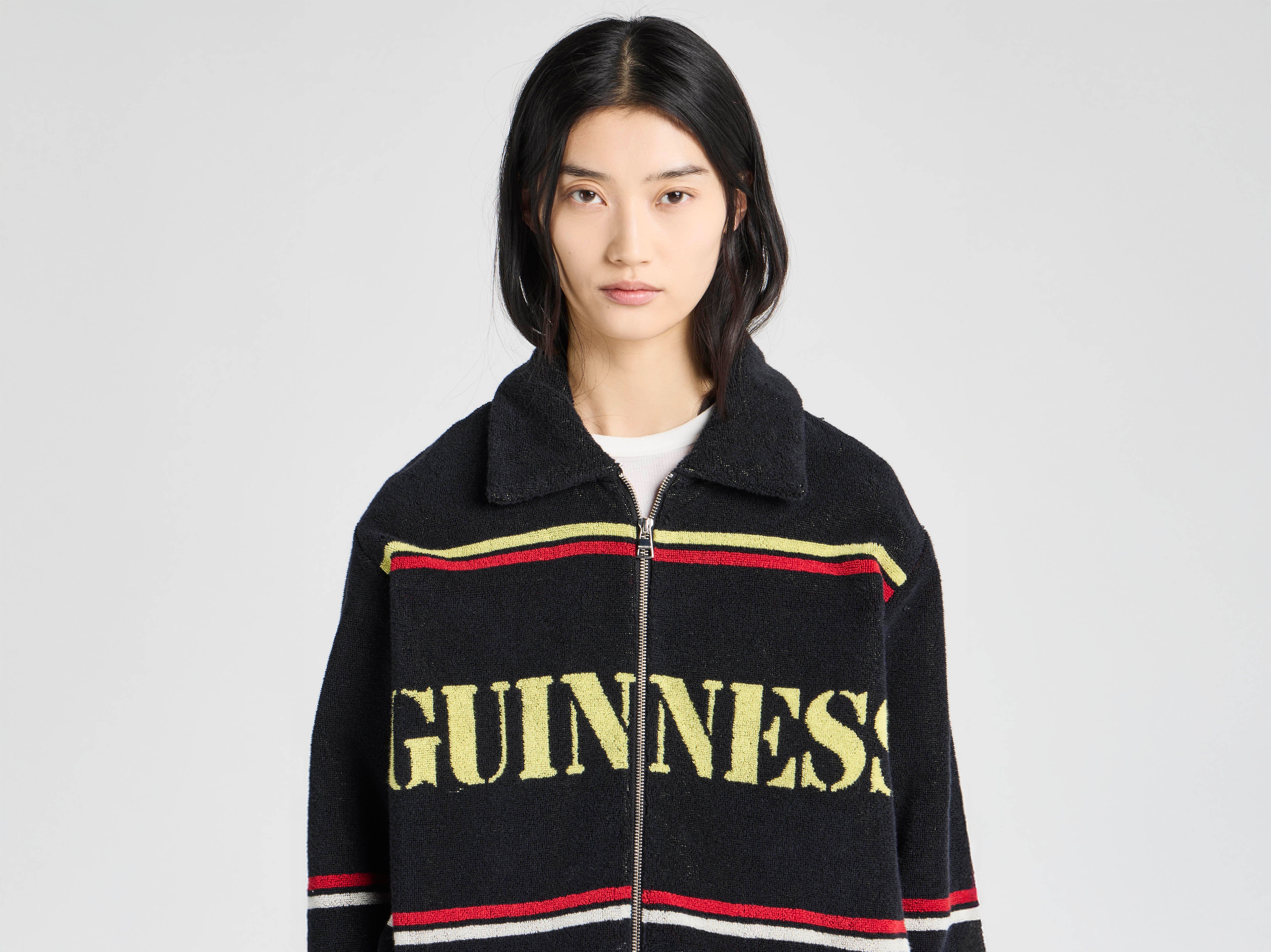 J.W.Anderson x Guinness Towelling Jacket Schwarz Unisex